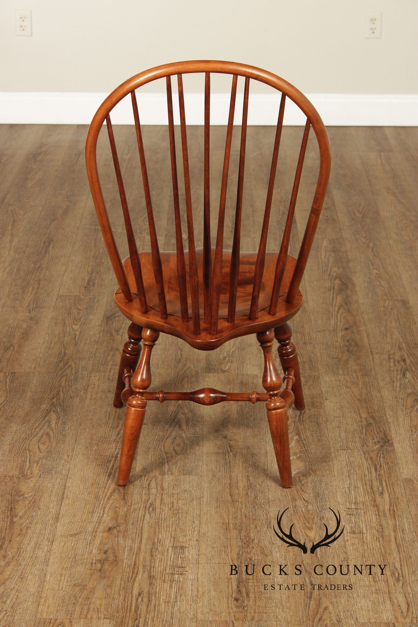Nichols & Stone Pair of Maple Windsor Side Dining Chairs