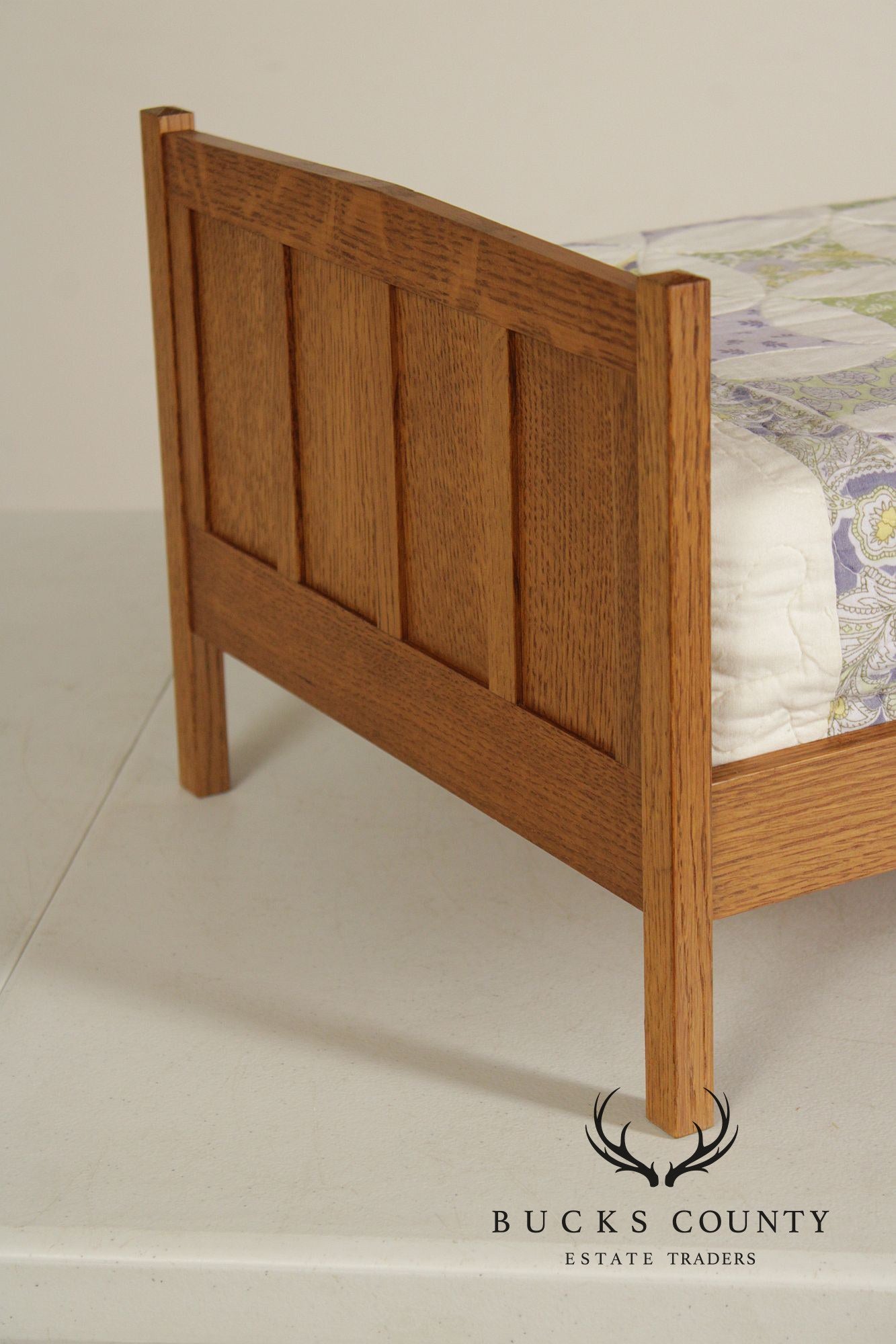 Stickley T.C. Timber Mission Oak Doll Furniture Collection Miniature Bed & Wardrobe Set
