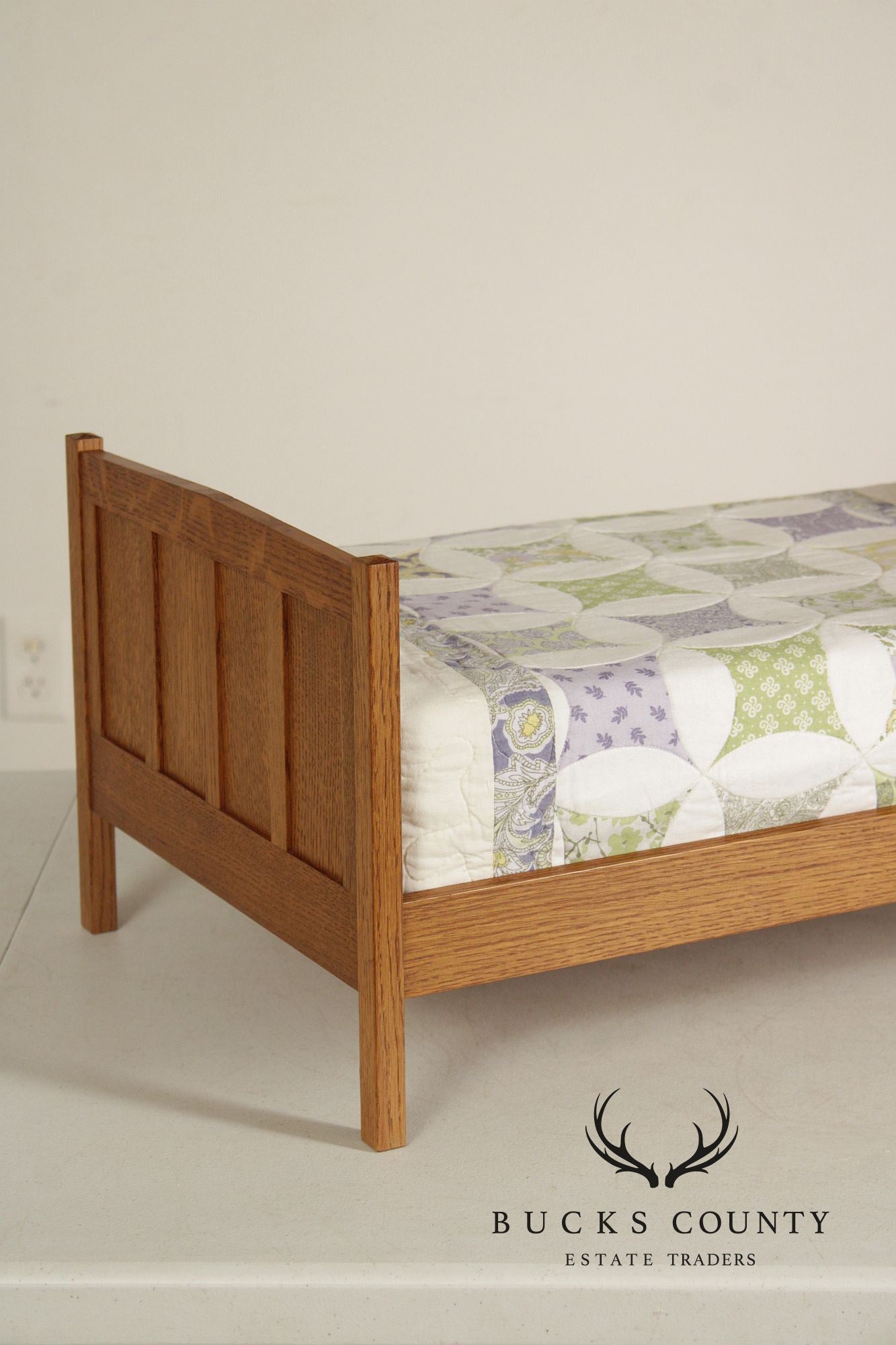 Stickley T.C. Timber Mission Oak Doll Furniture Collection Miniature Bed & Wardrobe Set