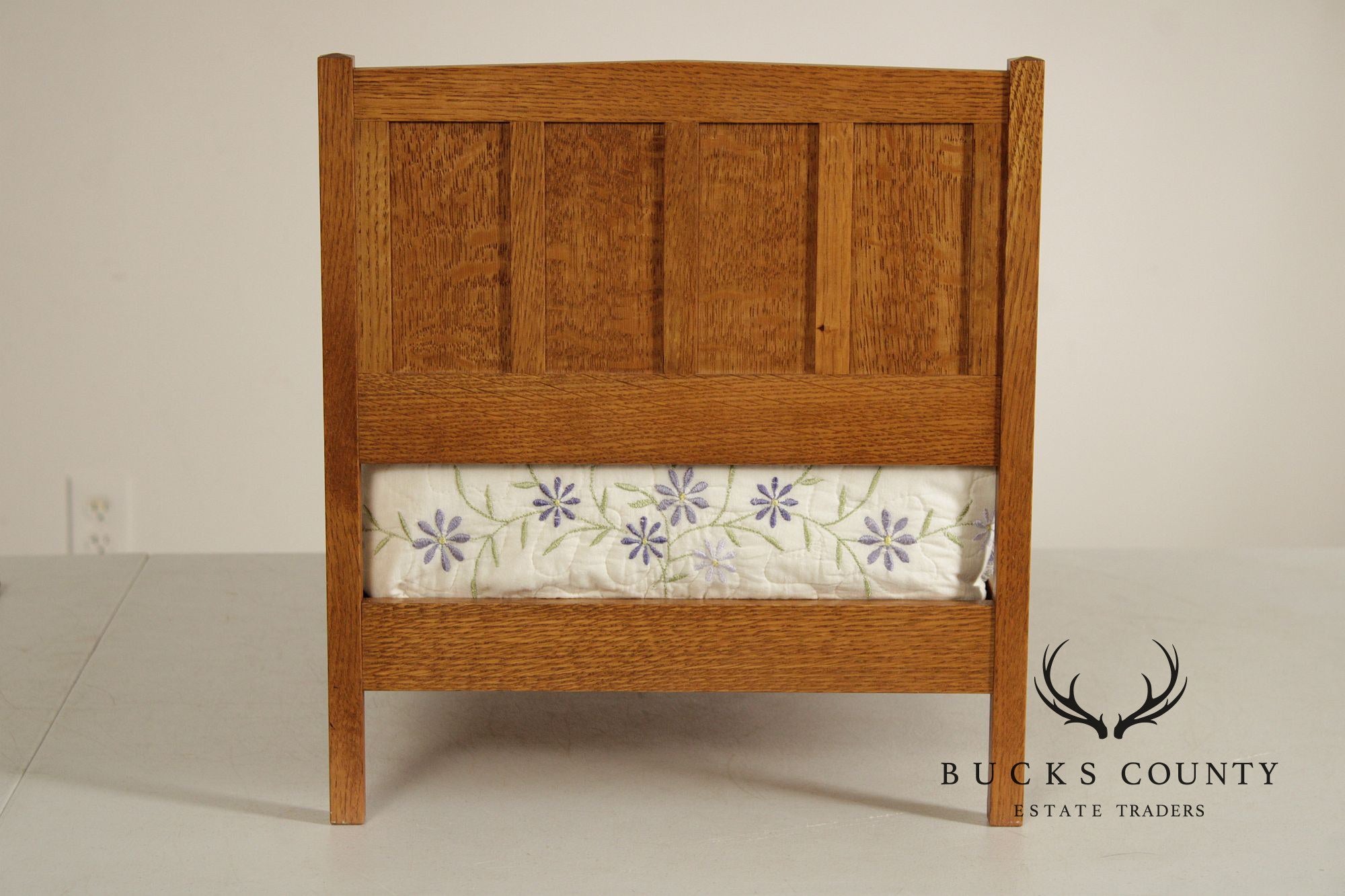 Stickley T.C. Timber Mission Oak Doll Furniture Collection Miniature Bed & Wardrobe Set