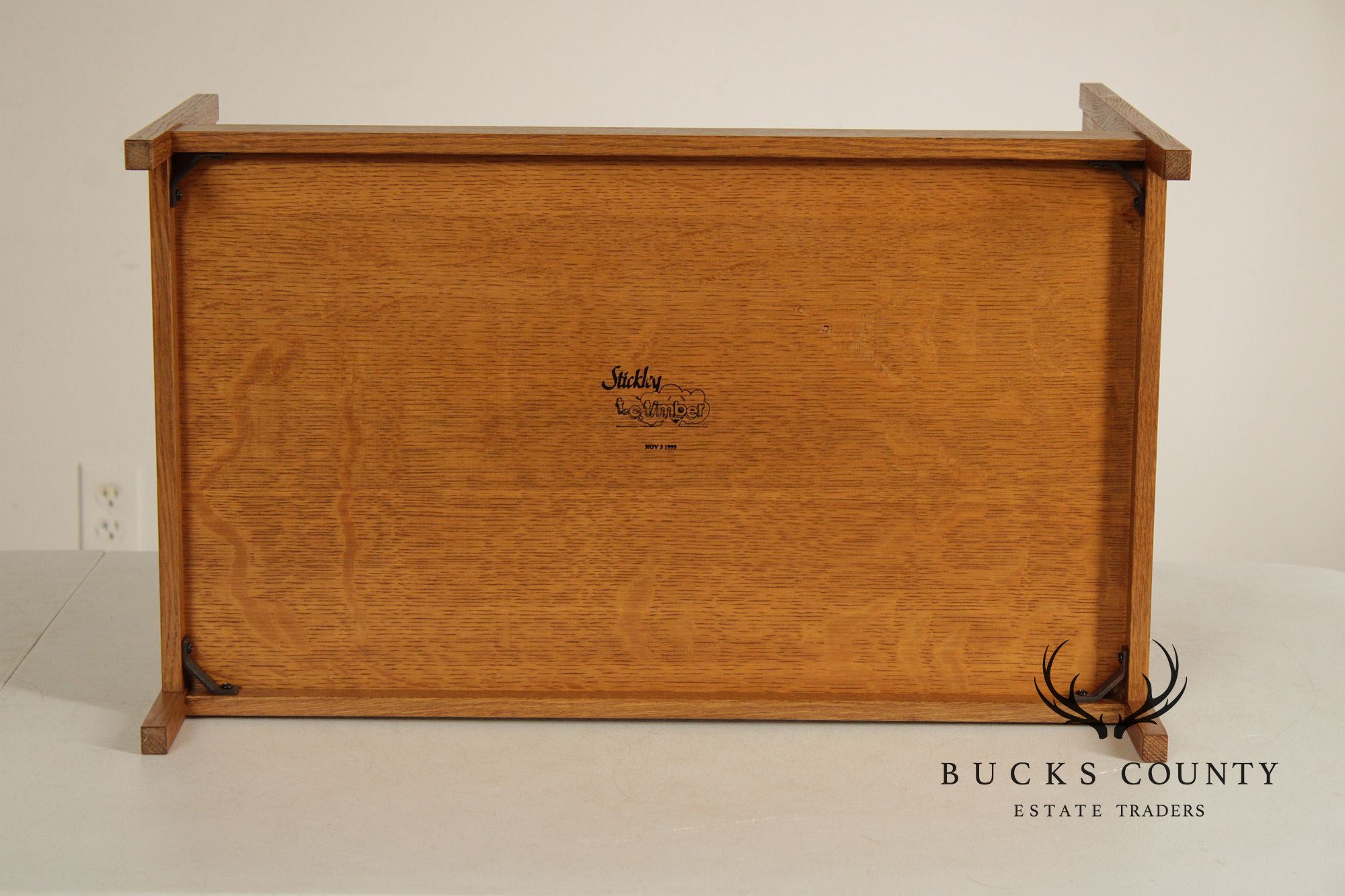 Stickley T.C. Timber Mission Oak Doll Furniture Collection Miniature Bed & Wardrobe Set
