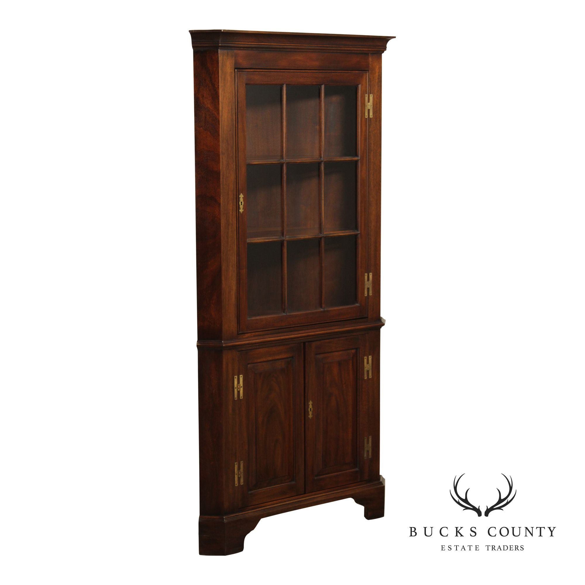 Henkel Harris Virginia Galleries Mahogany Corner Cabinet