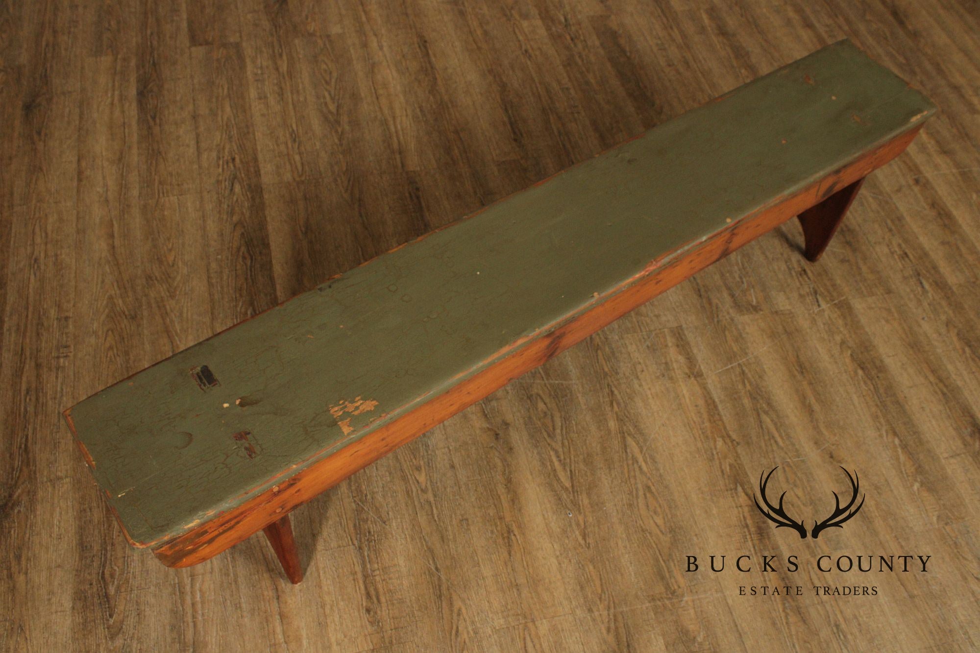 Antique Primitive Pine Bench