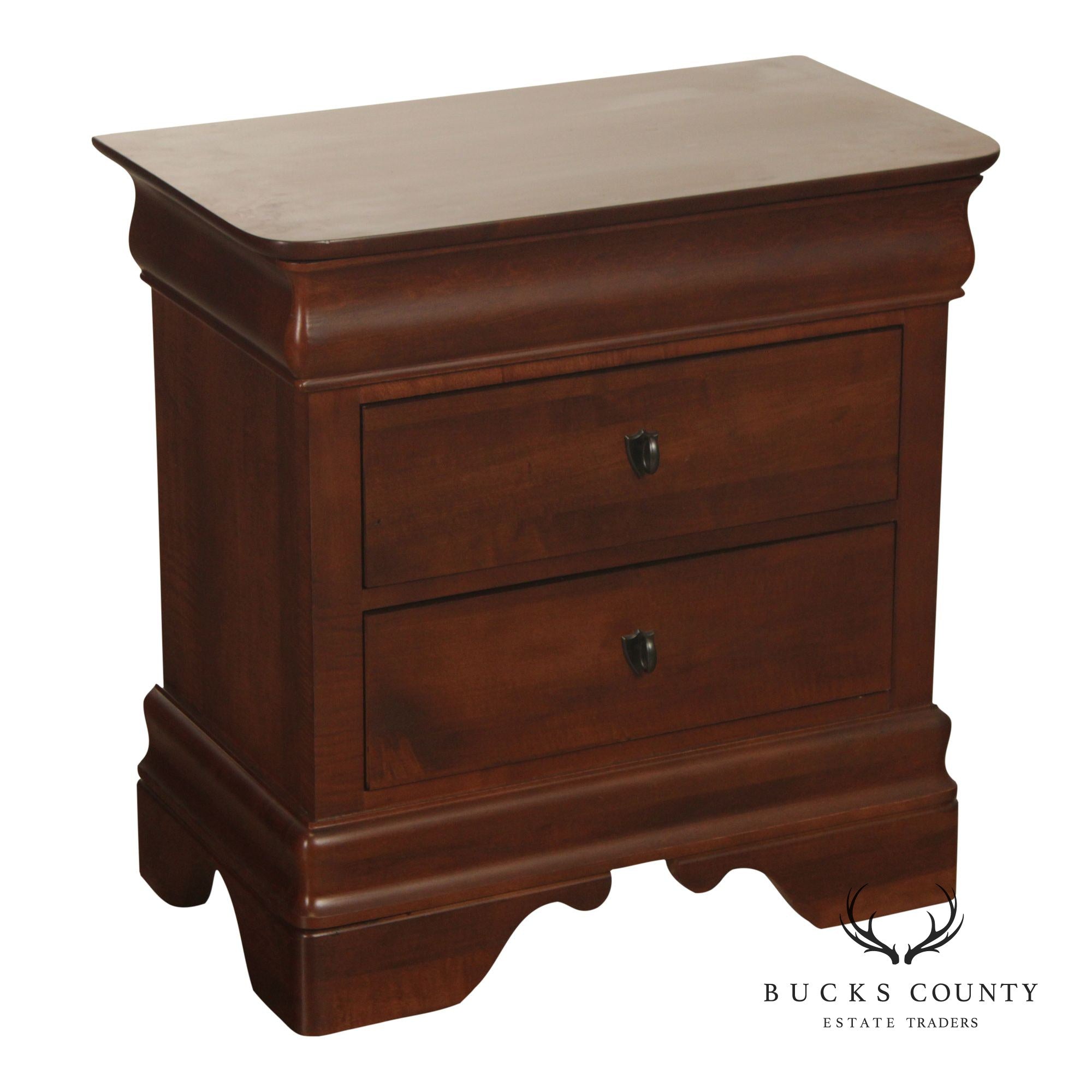Kincaid Louis Philippe Style Cherry Three-Drawer Nightstand