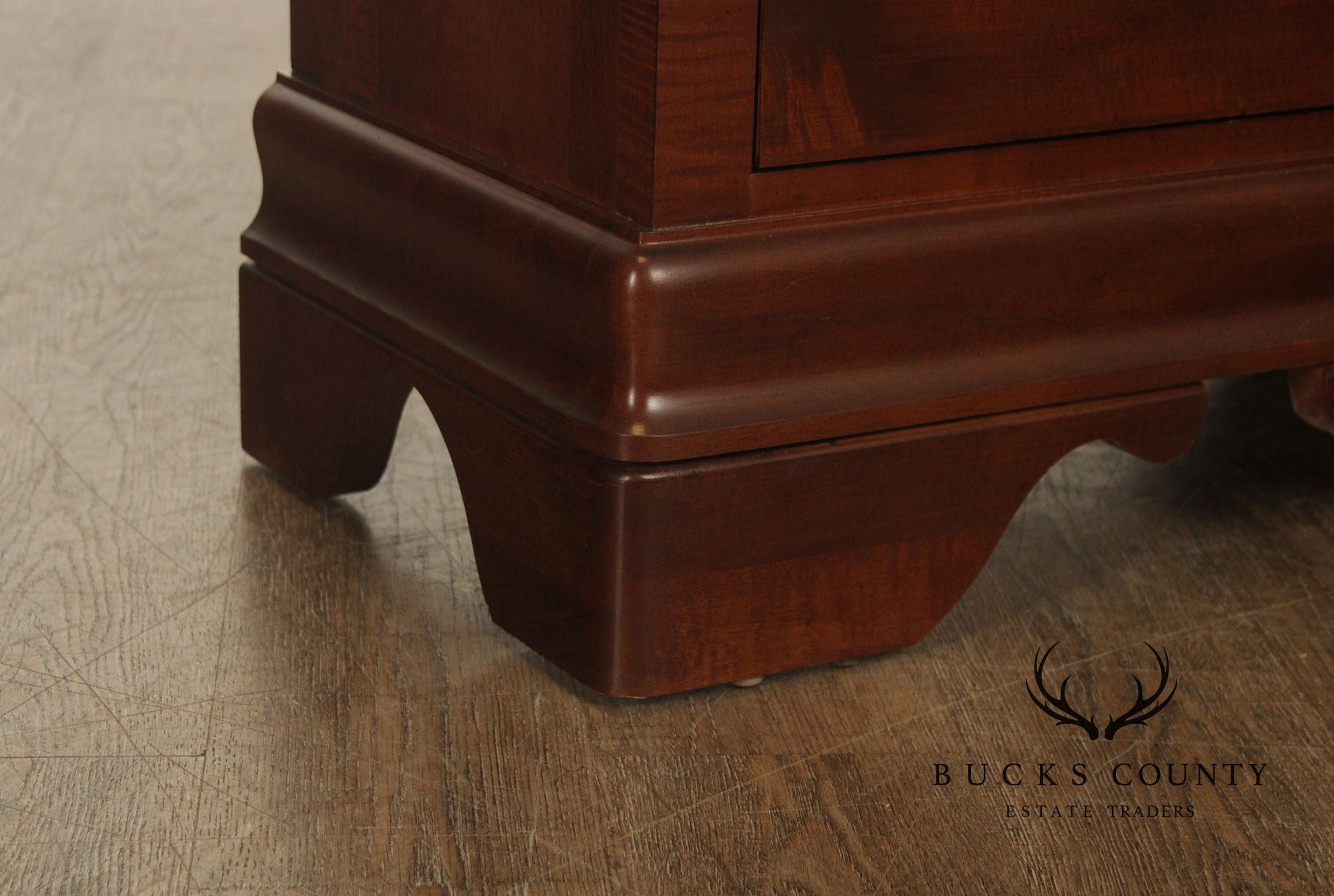 Kincaid Louis Philippe Style Cherry Three-Drawer Nightstand