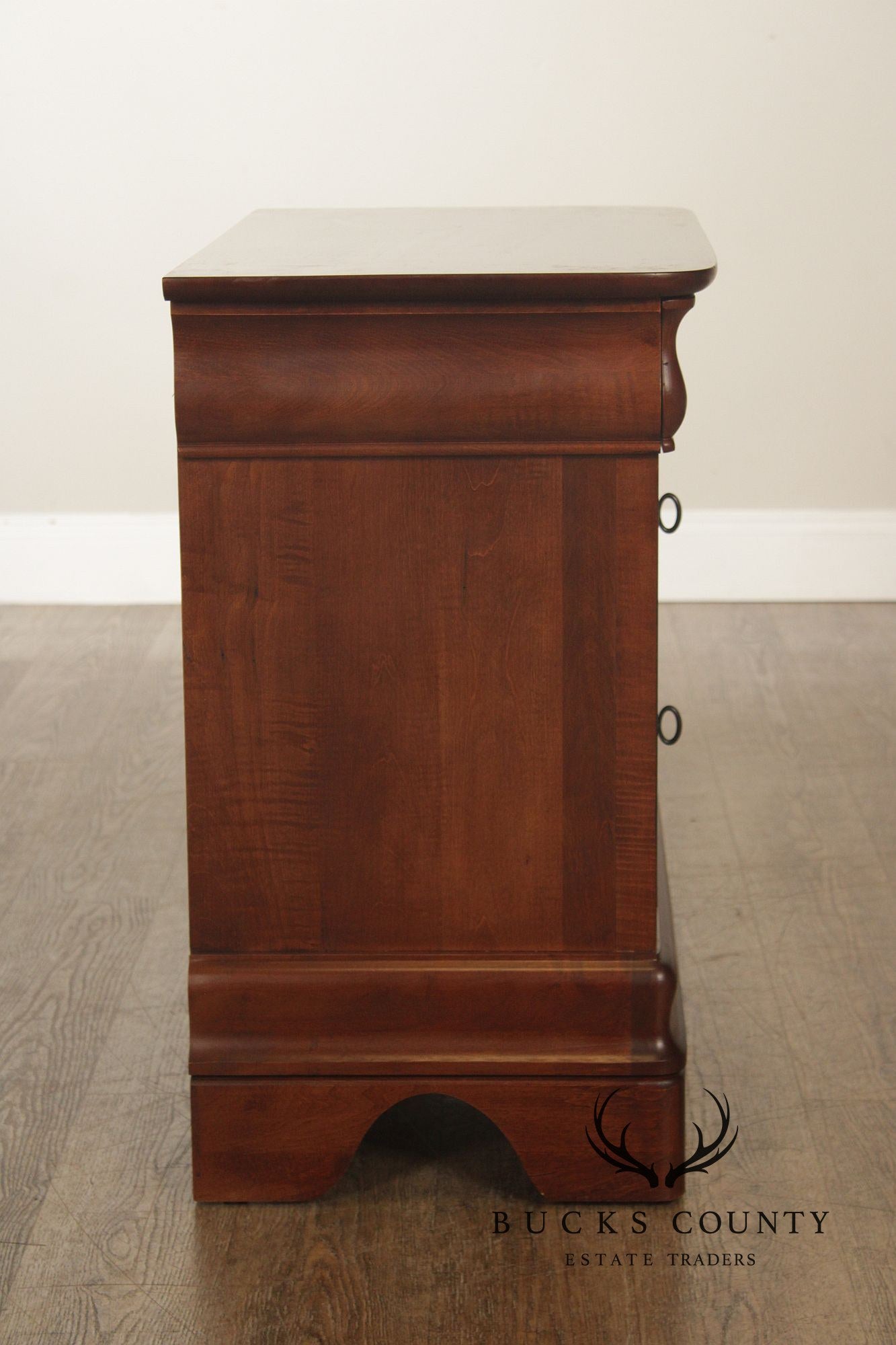 Kincaid Louis Philippe Style Cherry Three-Drawer Nightstand