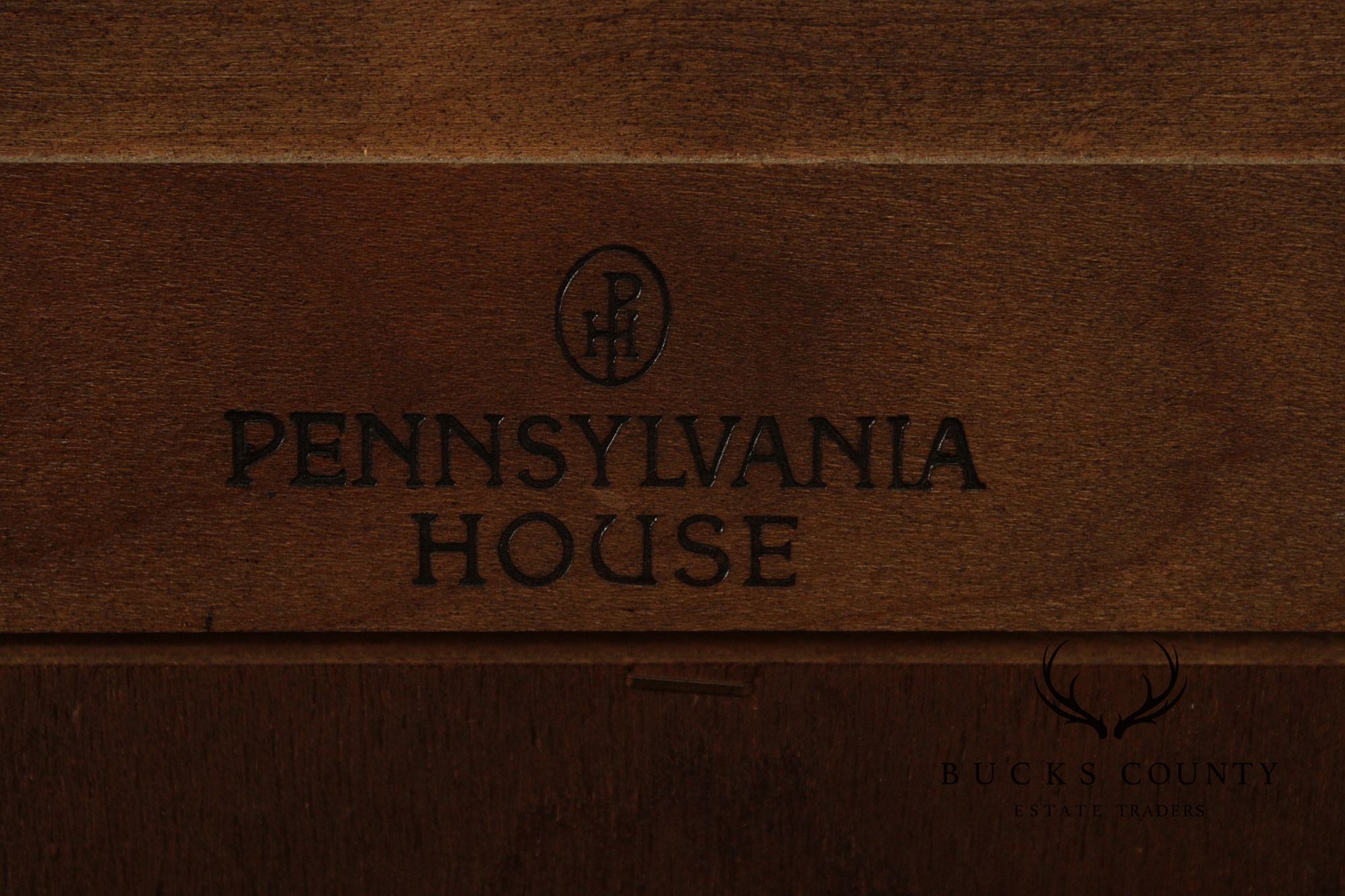 Pennsylvania House Pair Traditional Cherry Lighted Corner Cabinets