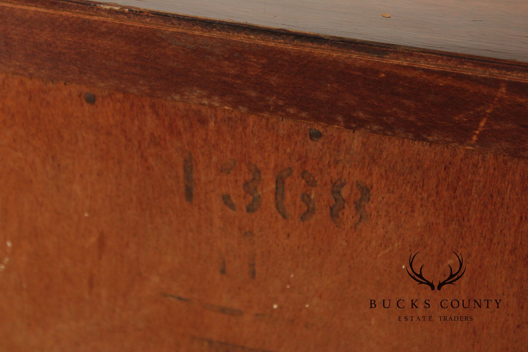 United Furniture Mid Century Modern Walnut & Burl Long Credenza Sideboard