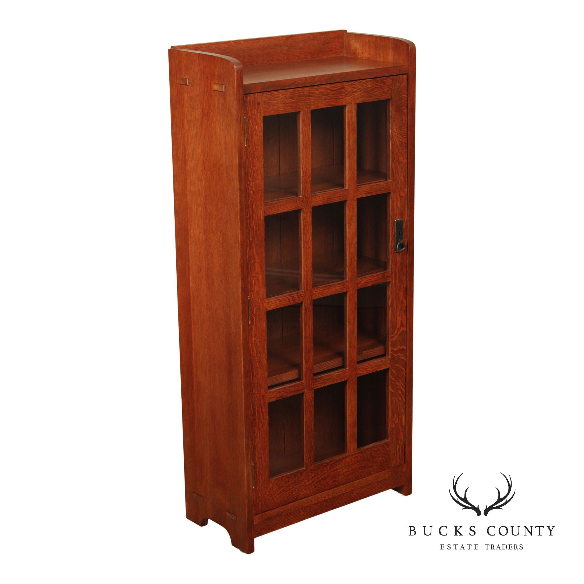 Stickley Mission Collection Oak Single Door Bookcase