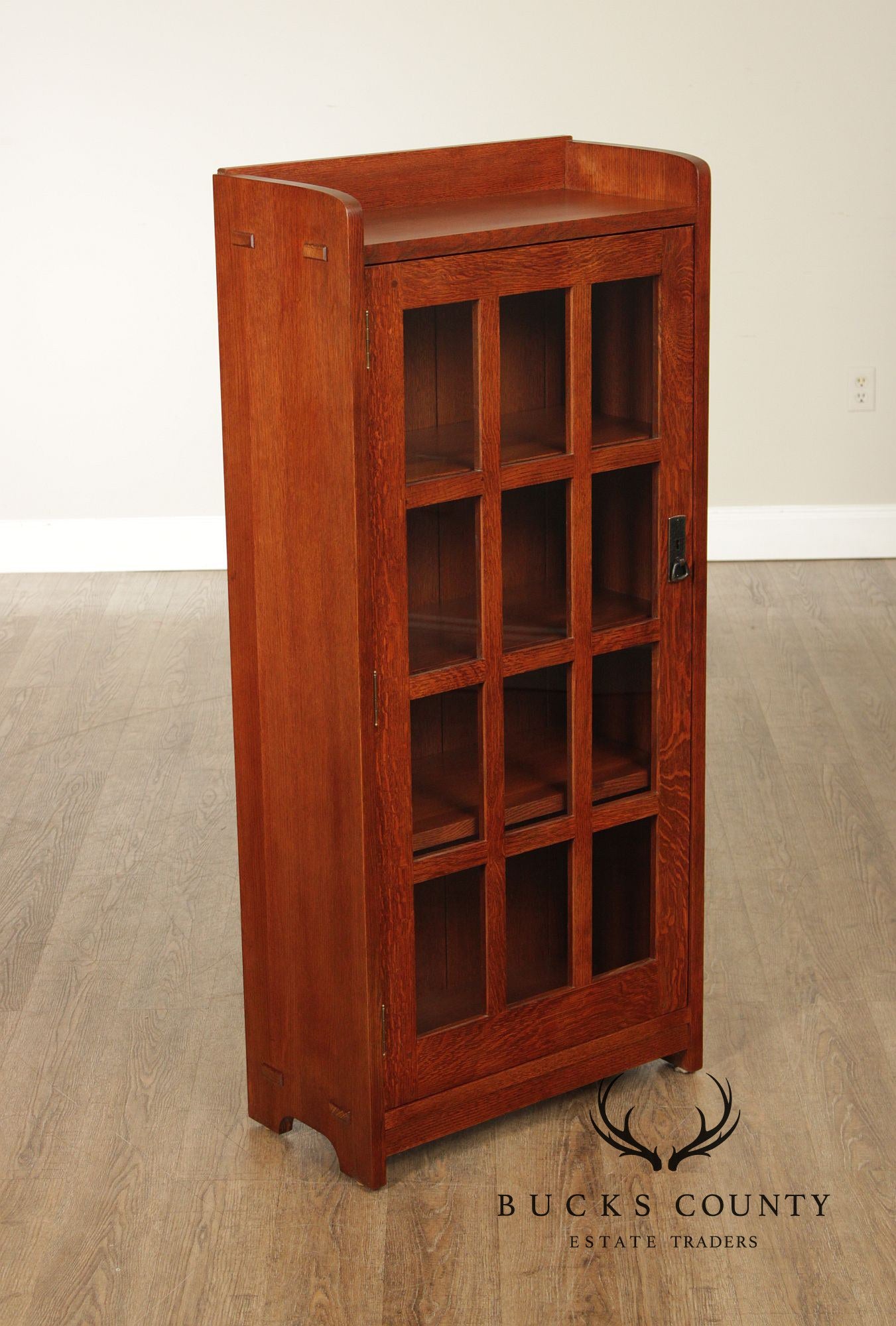 Stickley Mission Collection Oak Single Door Bookcase