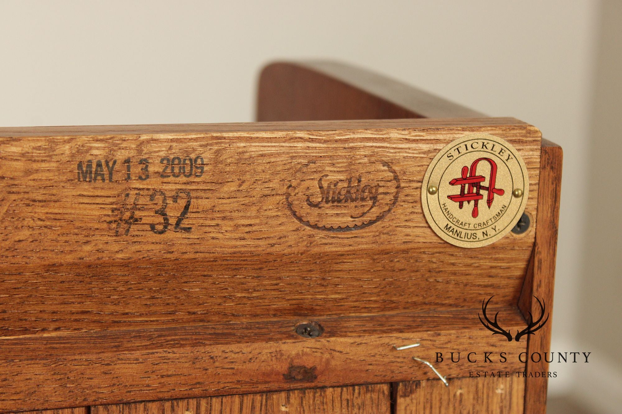 Stickley Mission Collection Oak Single Door Bookcase