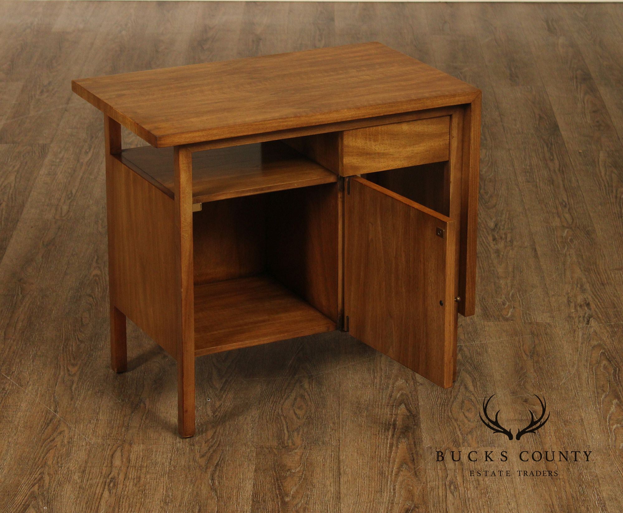 John Widdicomb Mid-Century Modern Walnut Nightstand