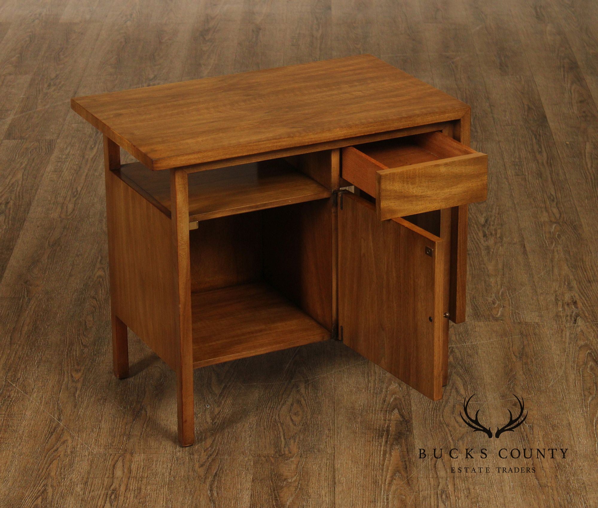 John Widdicomb Mid-Century Modern Walnut Nightstand