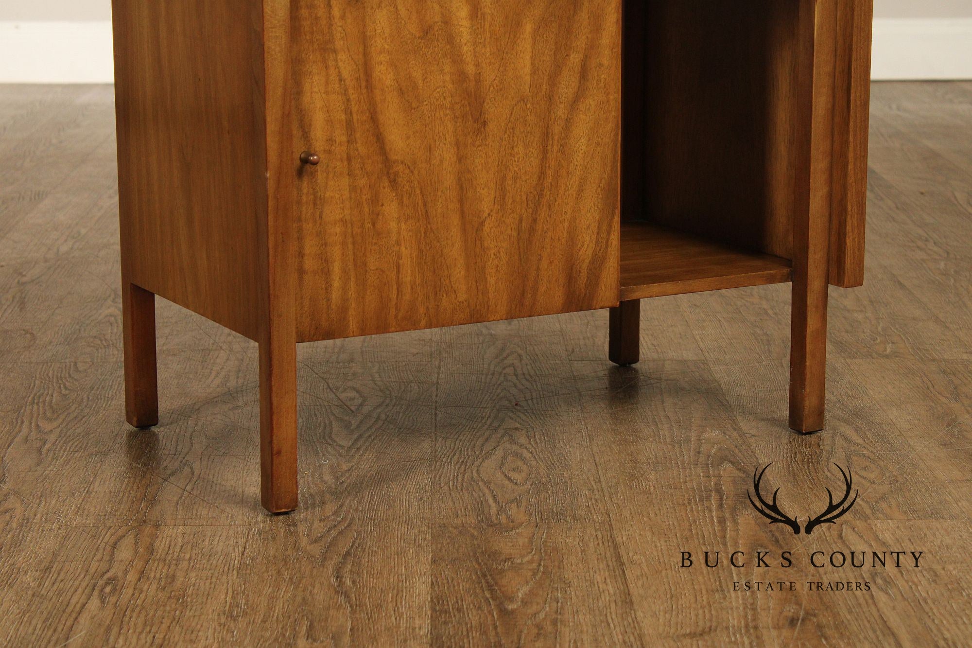 John Widdicomb Mid-Century Modern Walnut Nightstand