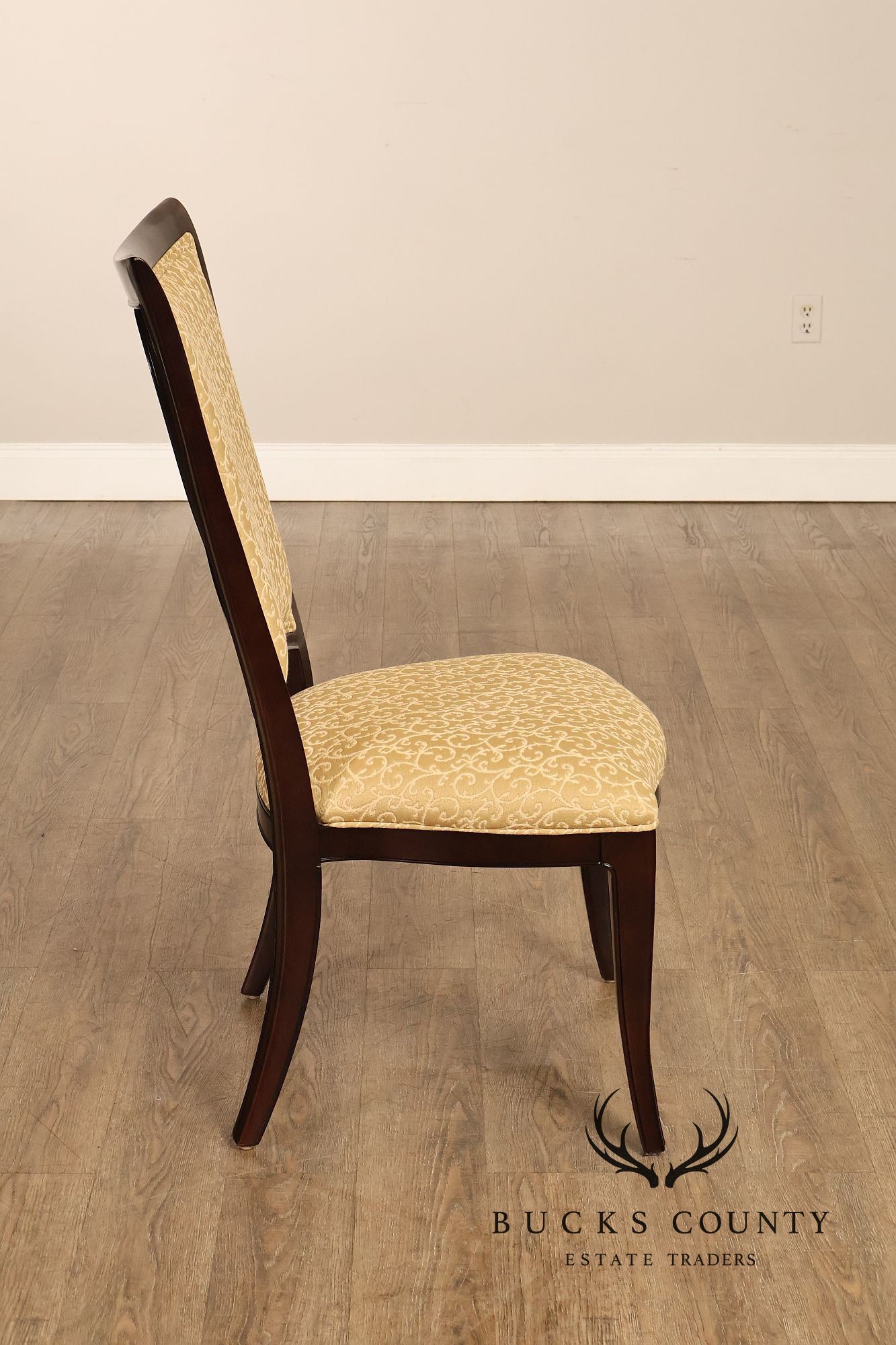 Thomasville Transitional Set of Eight Mahogany Dining Chairs