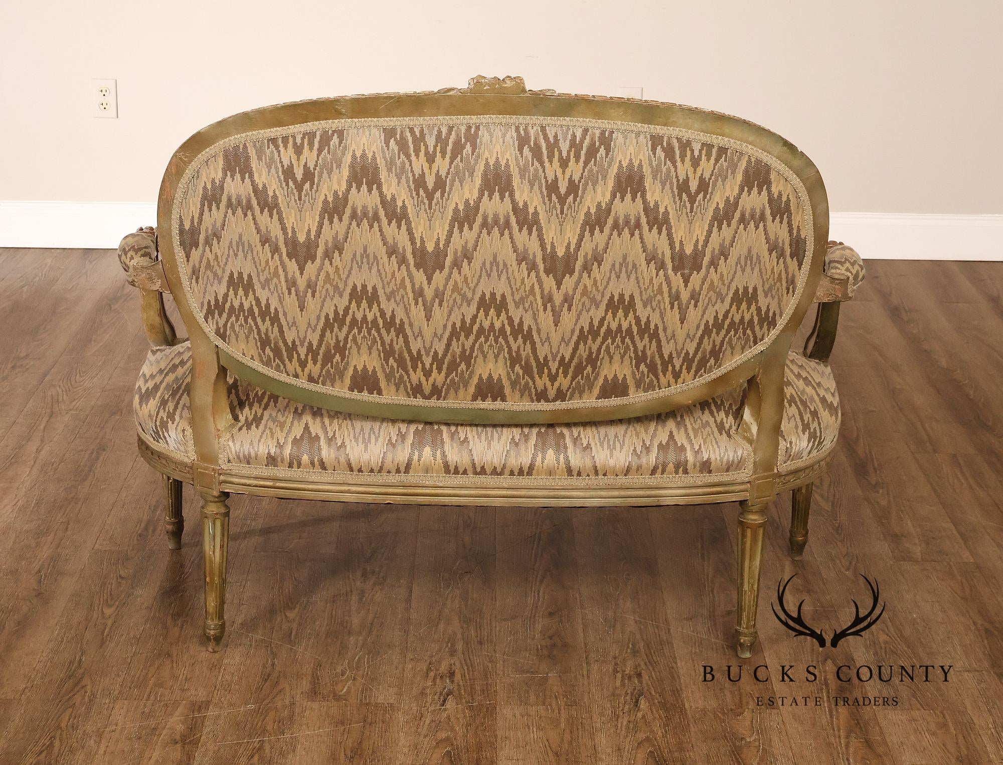 French Louis XVI Style Painted Settee