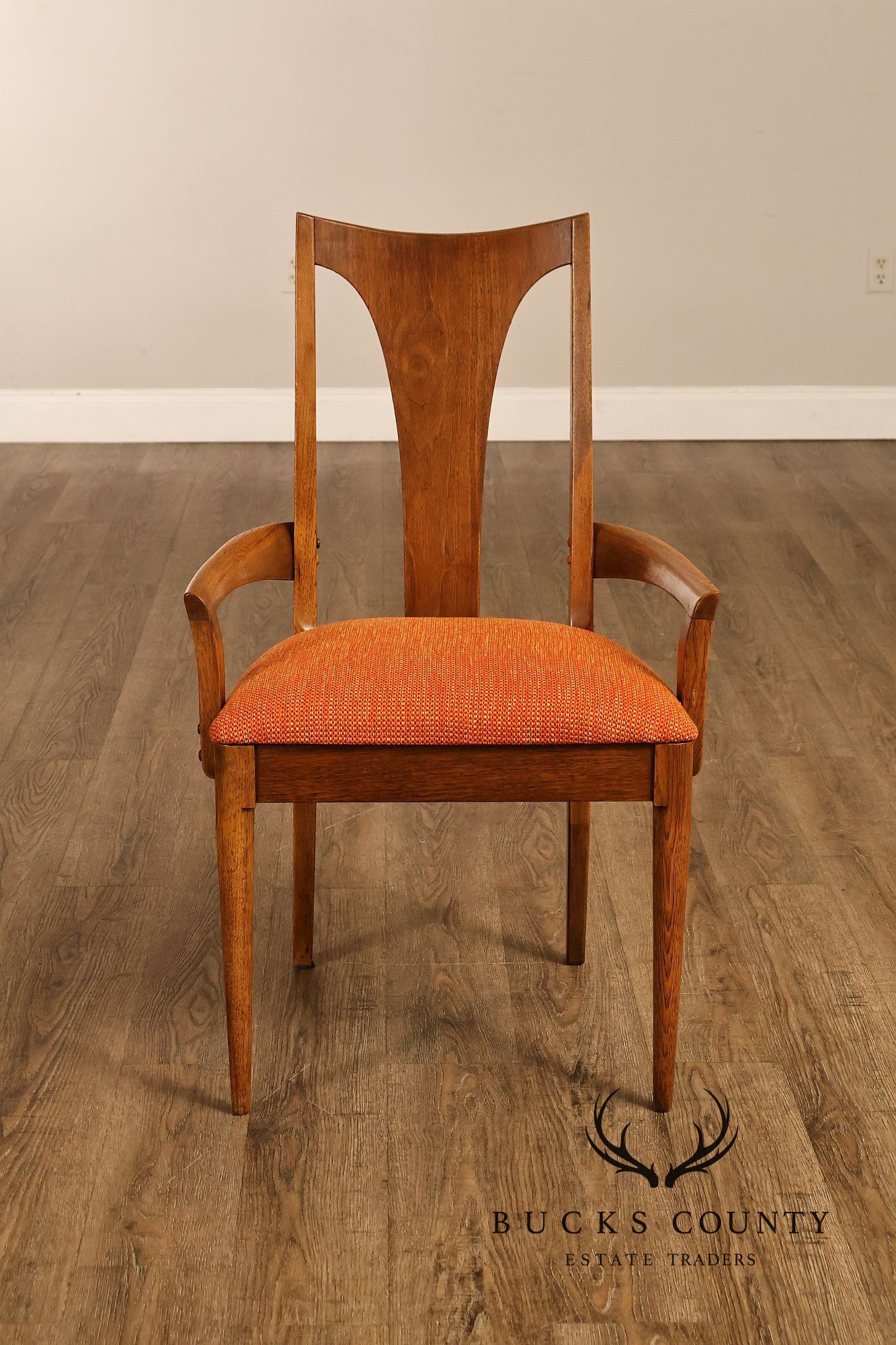 Broyhill 'Brasilia' Mid Century Modern Set of Four Walnut Dining Chairs