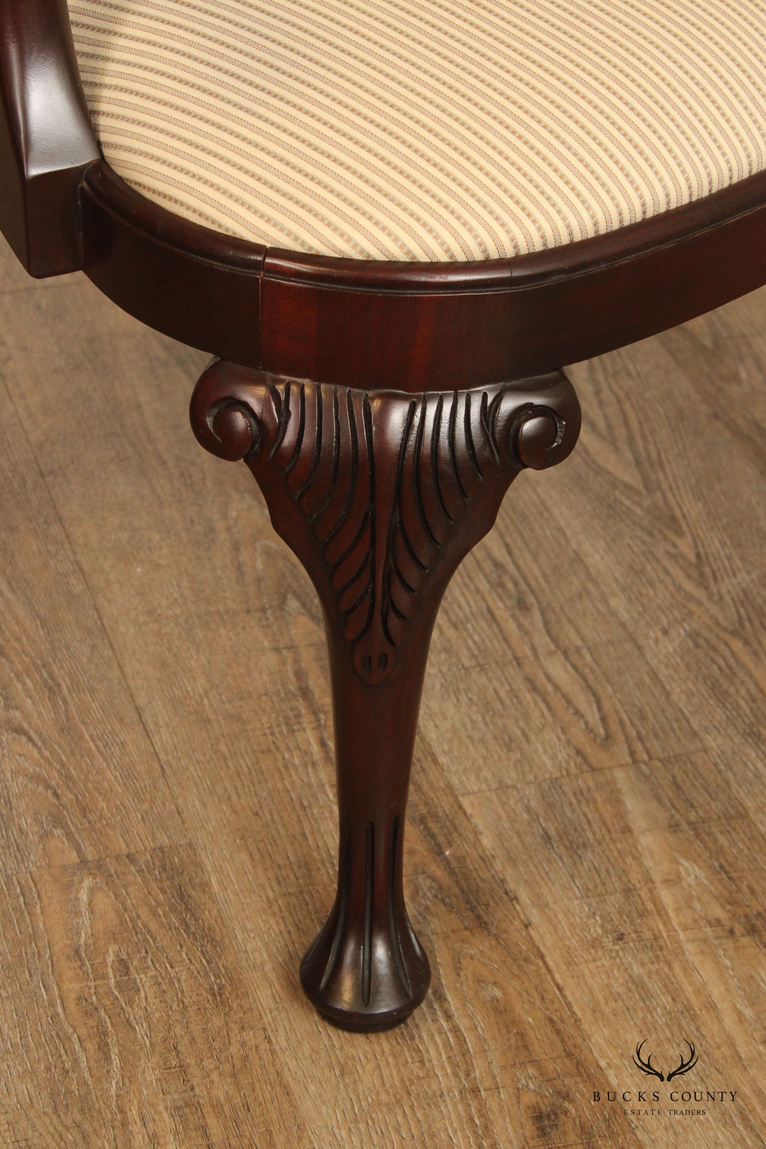 Baker Historic Charleston Collection Set of Six Mahogany Dining Chairs