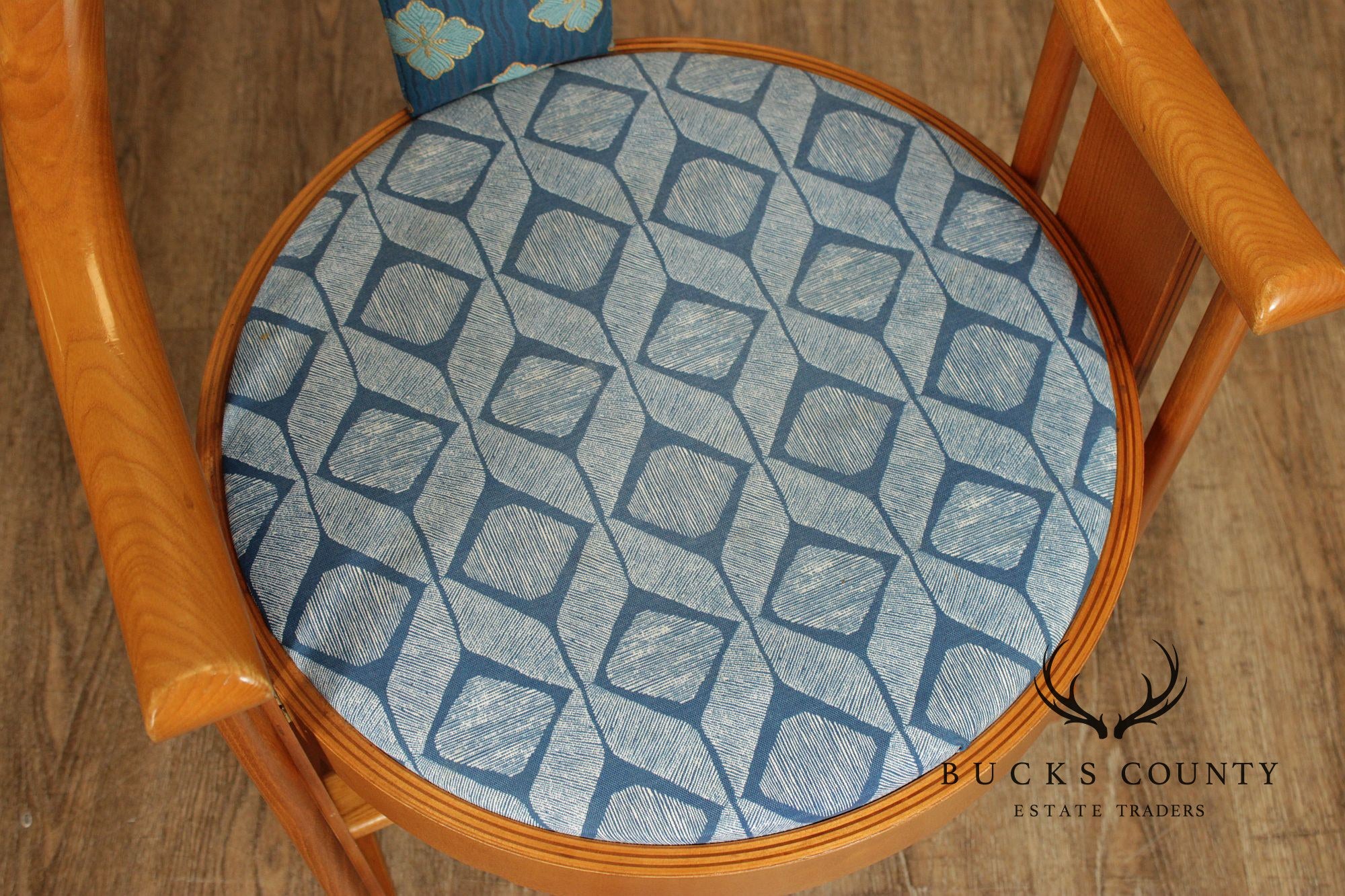 Colber & Trocadero Italian Mid Century Set of Four Armchairs