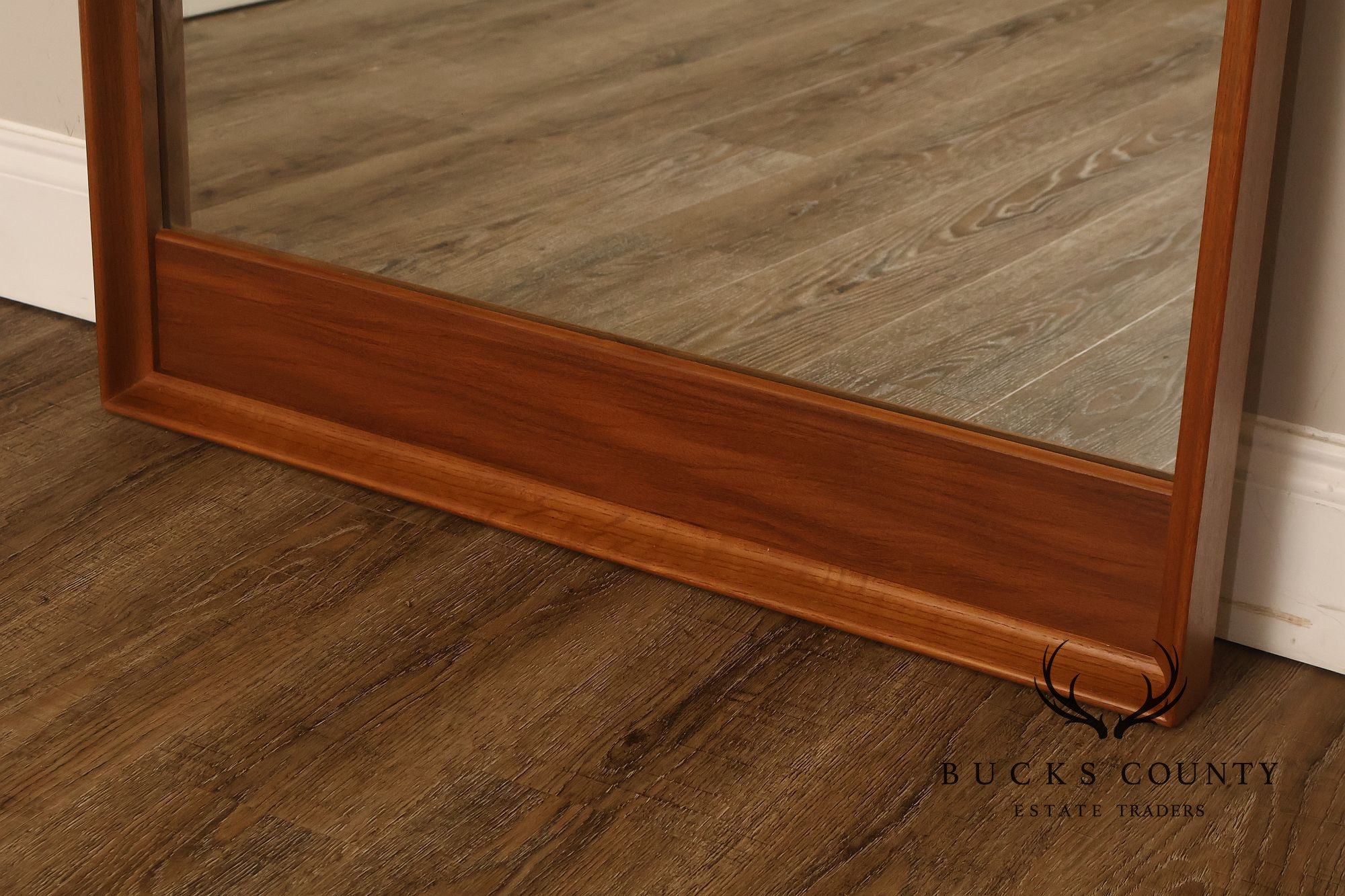 Danish Modern Vintage Teak Wall Mirror