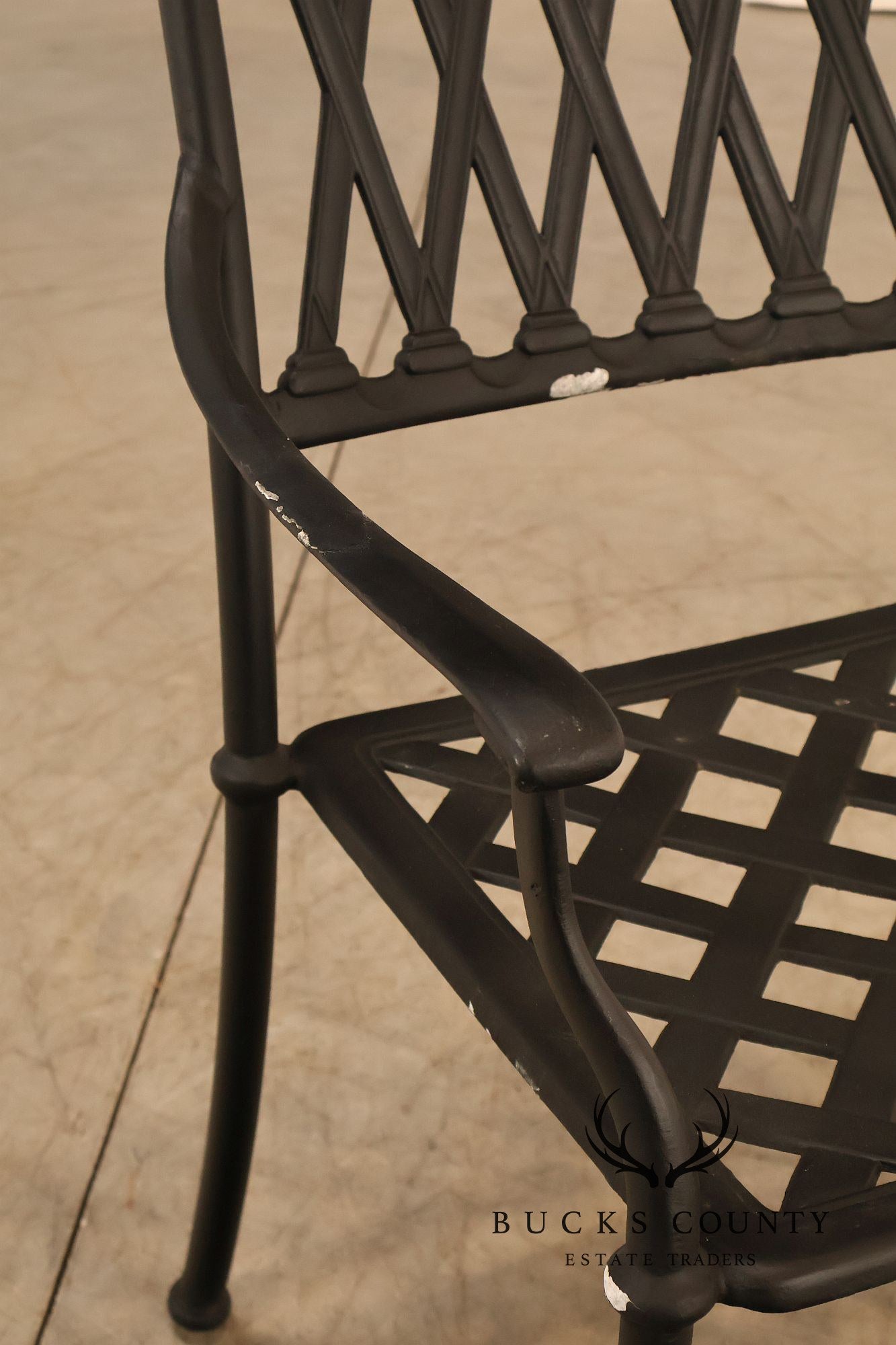Hanamint Set Of 6 Cast Aluminum Patio Dining Chairs