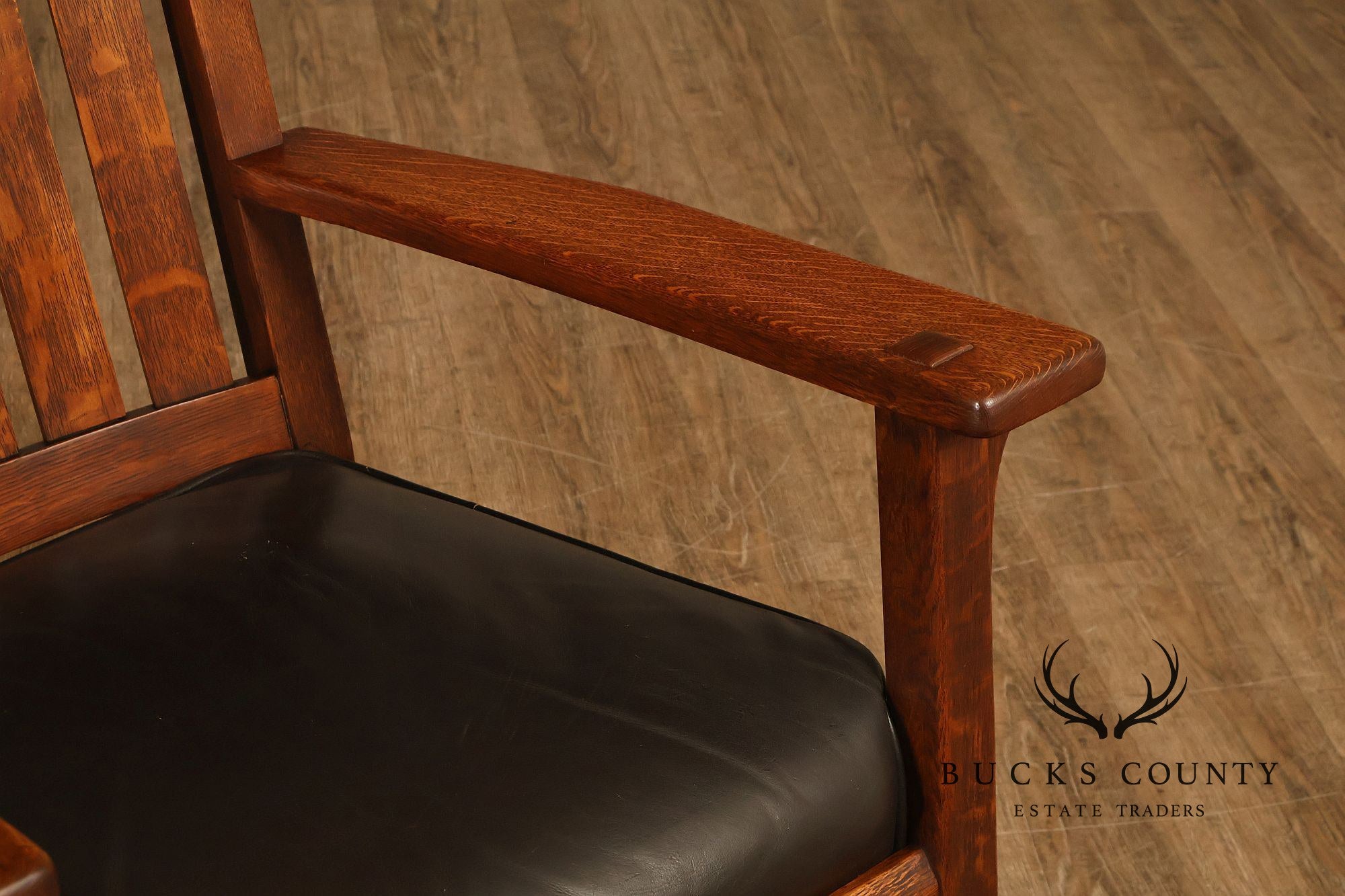 Antique L & J.G. Stickley Mission Oak Rocking Chair