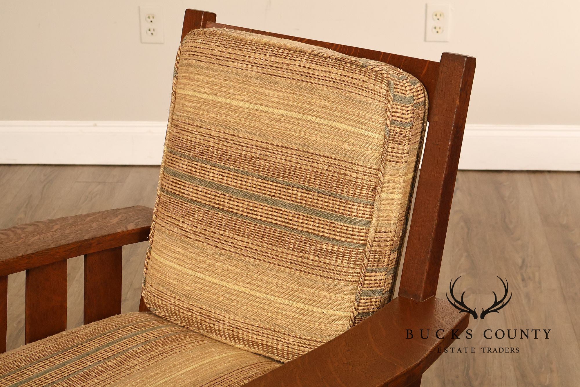 Antique Lifetime Arts And Crafts Oak Rocking Chair
