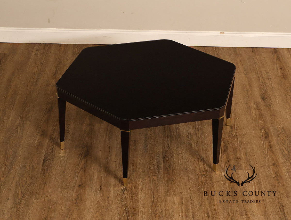 Councill Furniture Hexagonal Glass Top Coffee Table