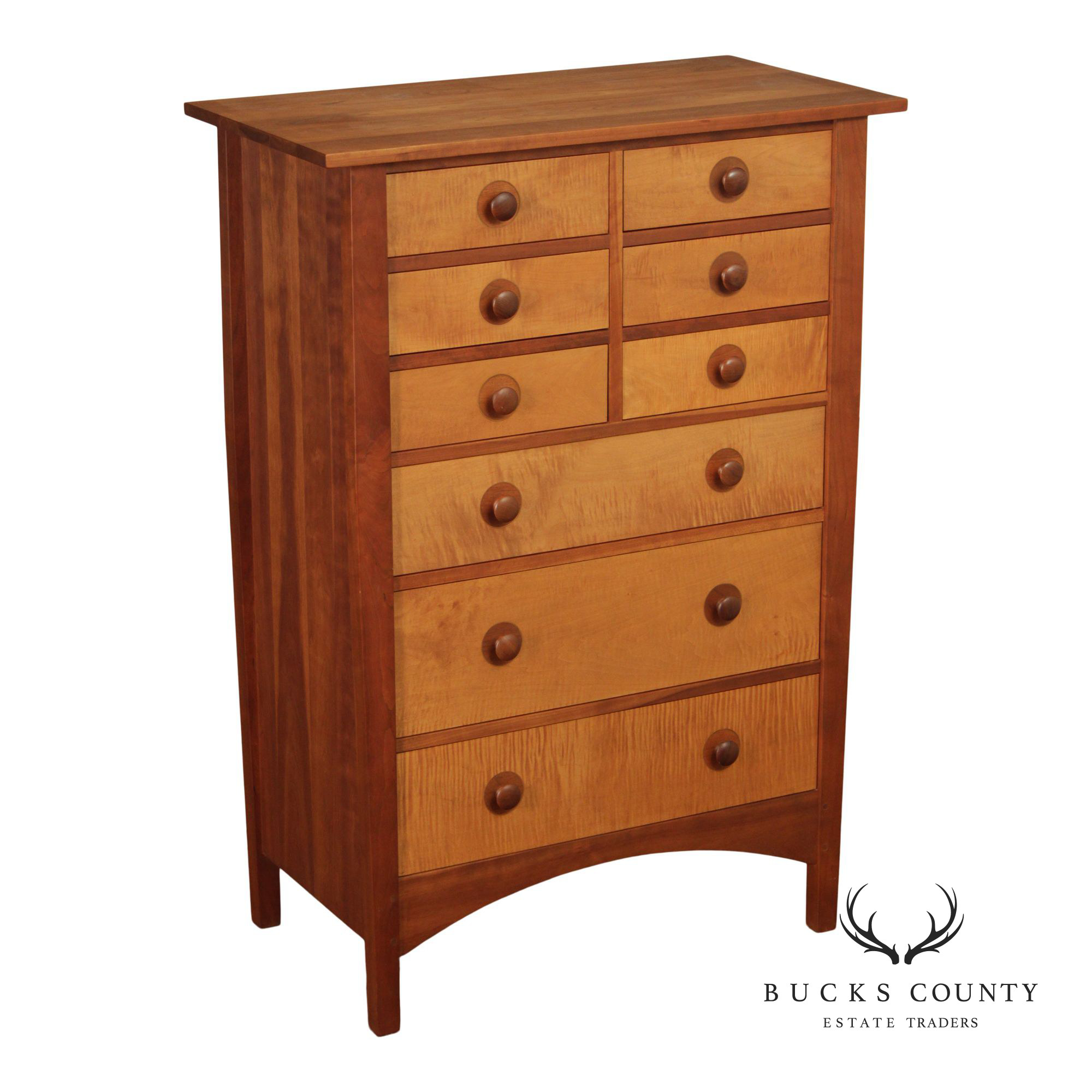 Stickley Harvey Ellis Nine-Drawer Cherry Tall Chest
