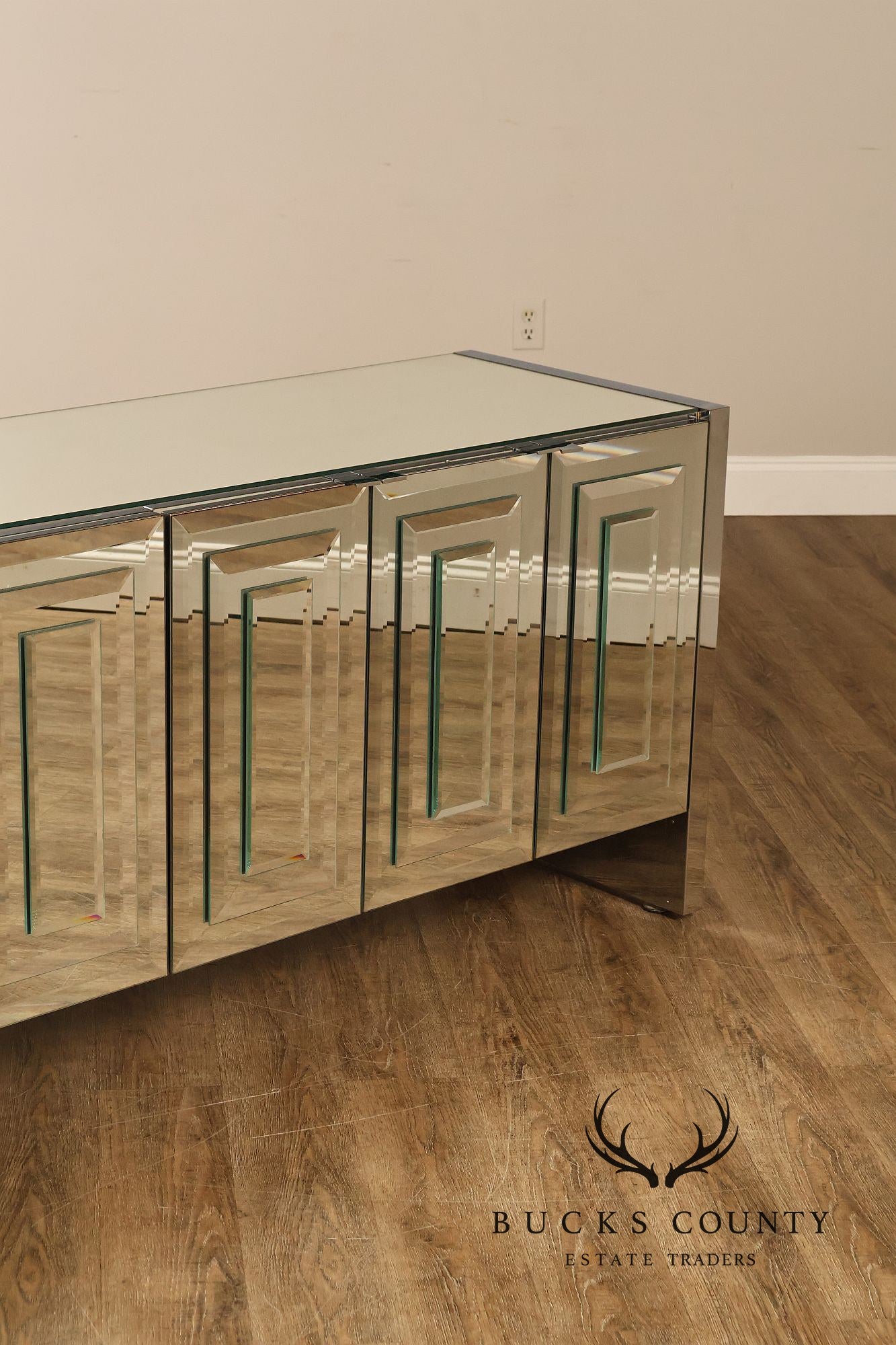 Ello Hollywood Regency Mirrored Dresser or Sideboard