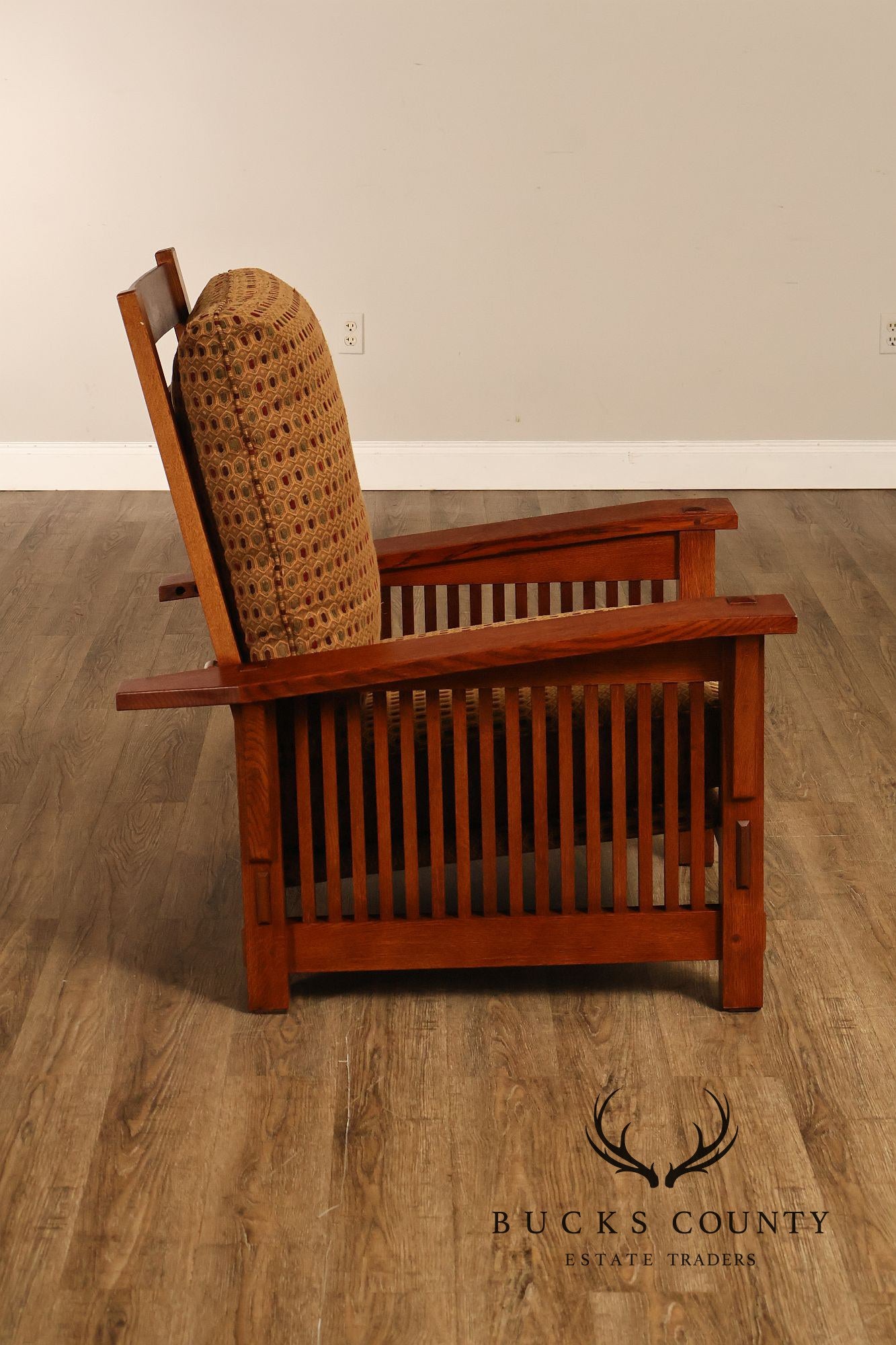 Stickley Mission Collection Oak Spindle Morris Chair