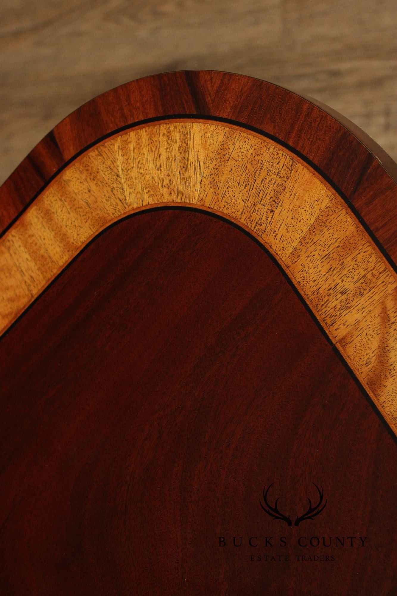 Henredon Natchez Mahogany Double Pedestal Dining Table With Three Leaves