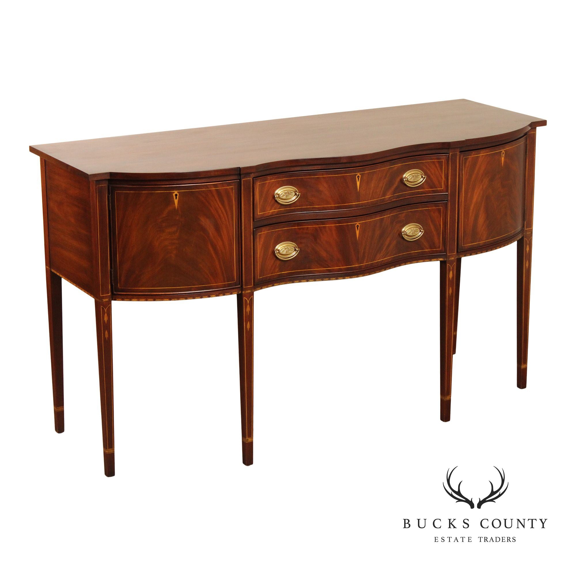 Henkel Harris Federal Style Inlaid Mahogany Sideboard