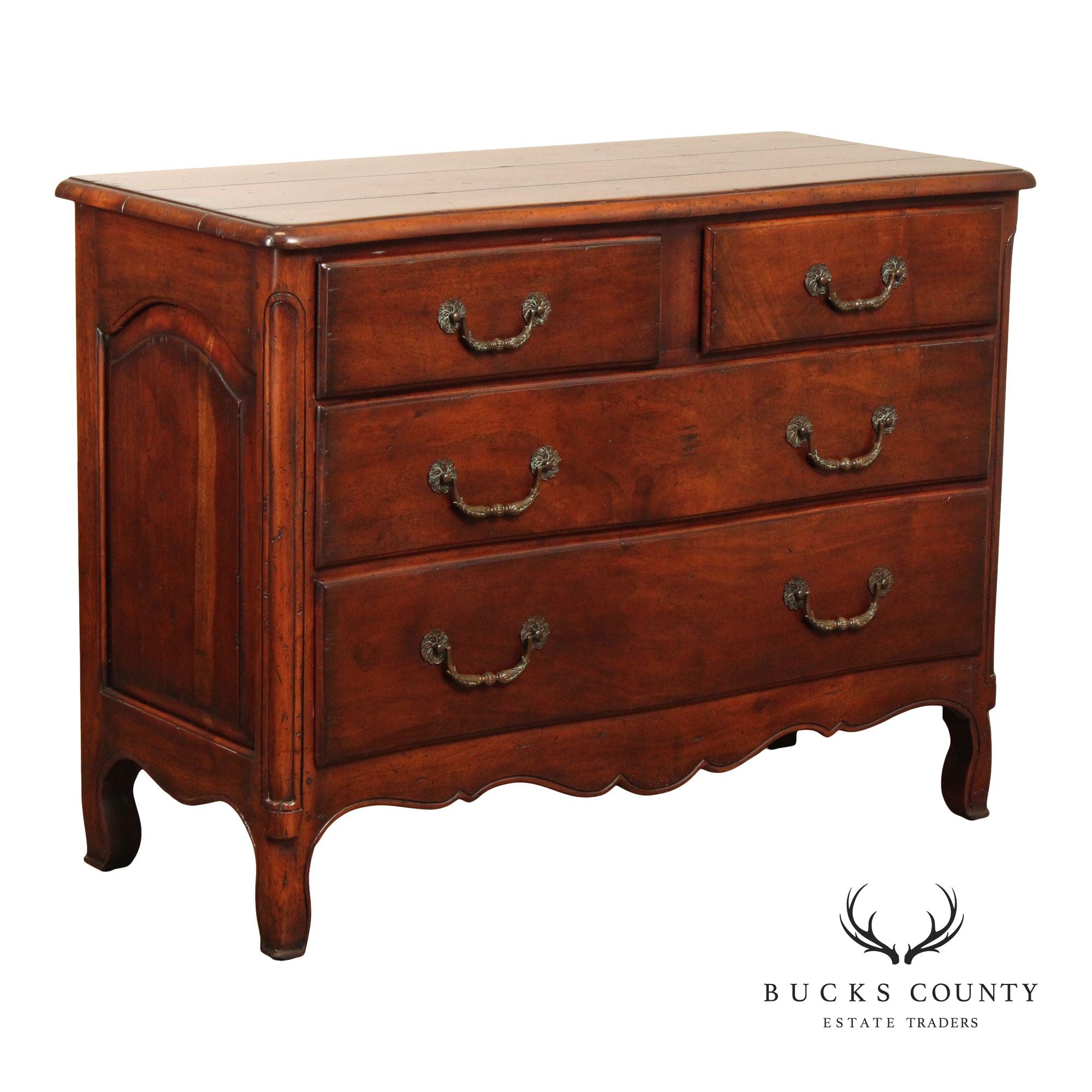 French Provincial Style Solid Mahogany Chest of Drawers