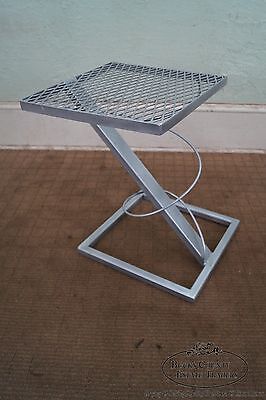 Contemporary Set of 2 Modern Design Expanded Metal Side Tables