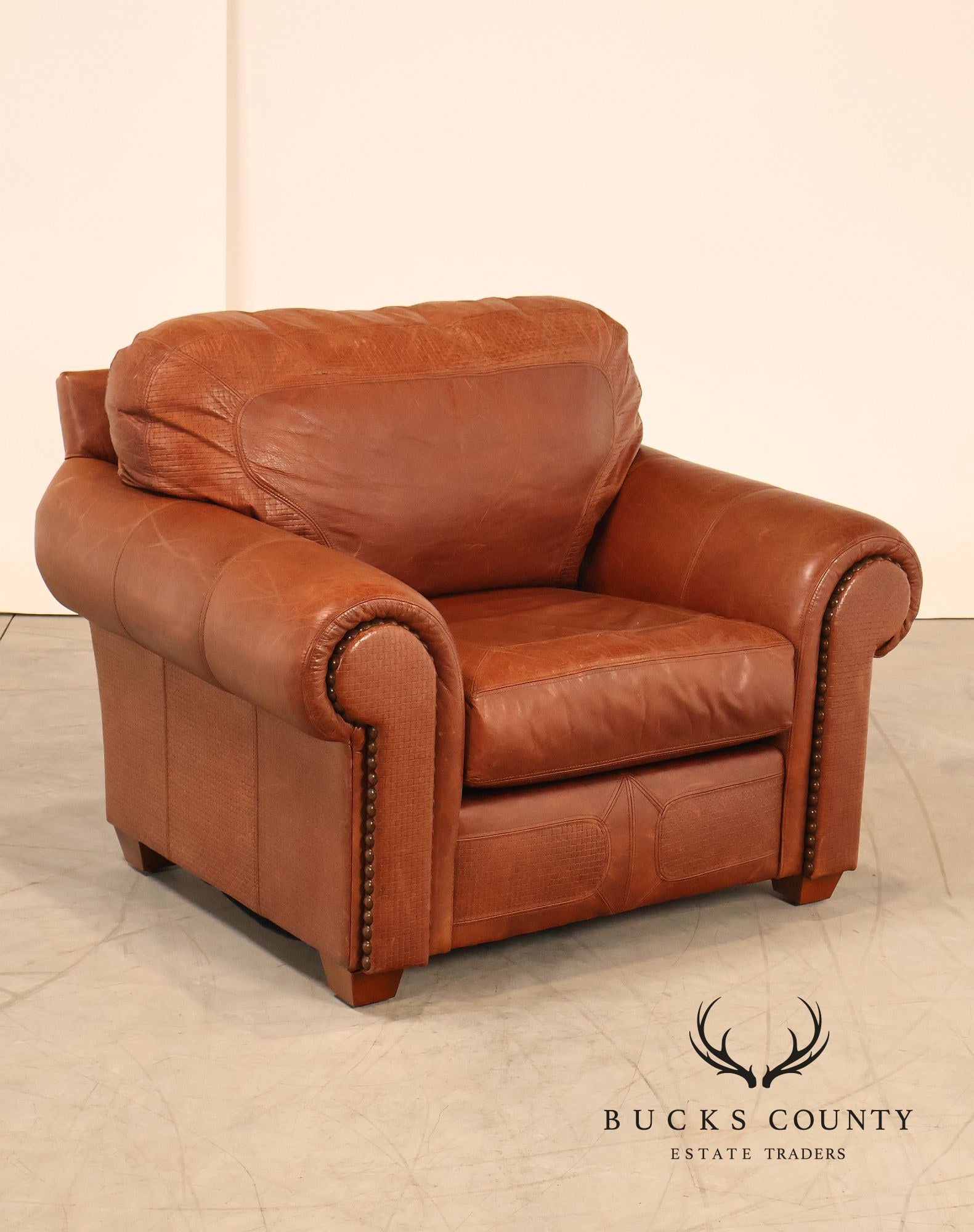 Stickley Santa Fe Leather Chair And Ottoman