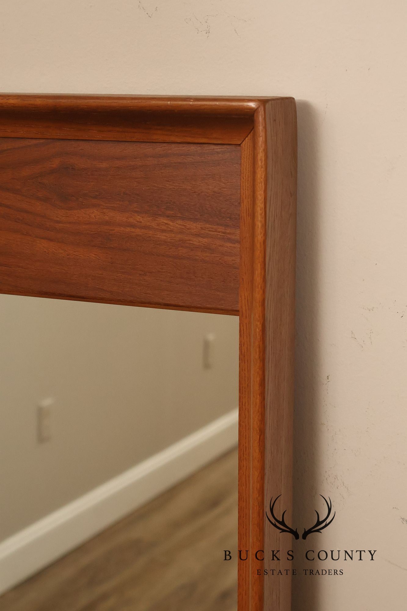 Danish Modern Vintage Teak Wall Mirror