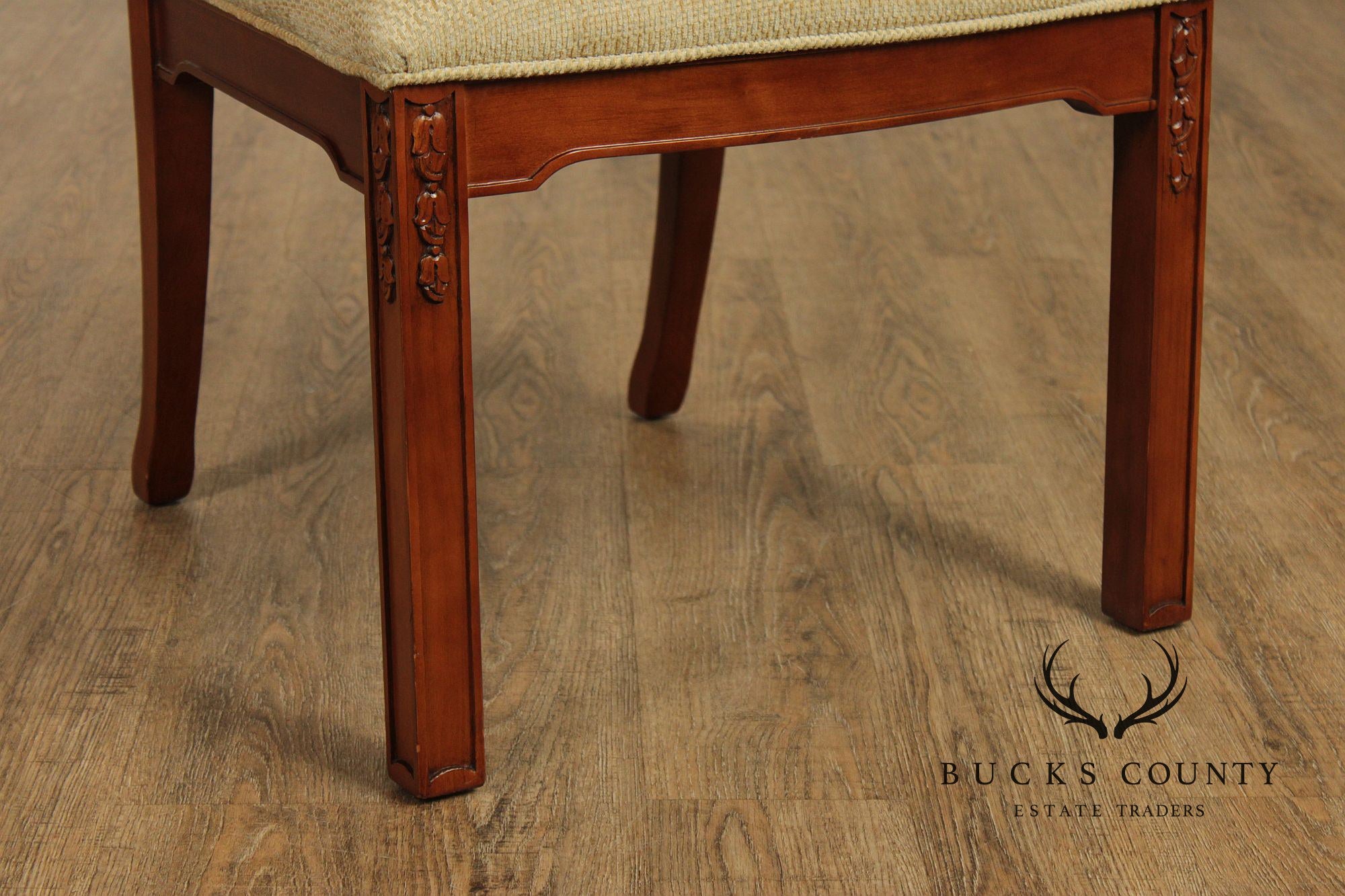 Harden Chippendale Style Set of Six Cherry Dining Chairs