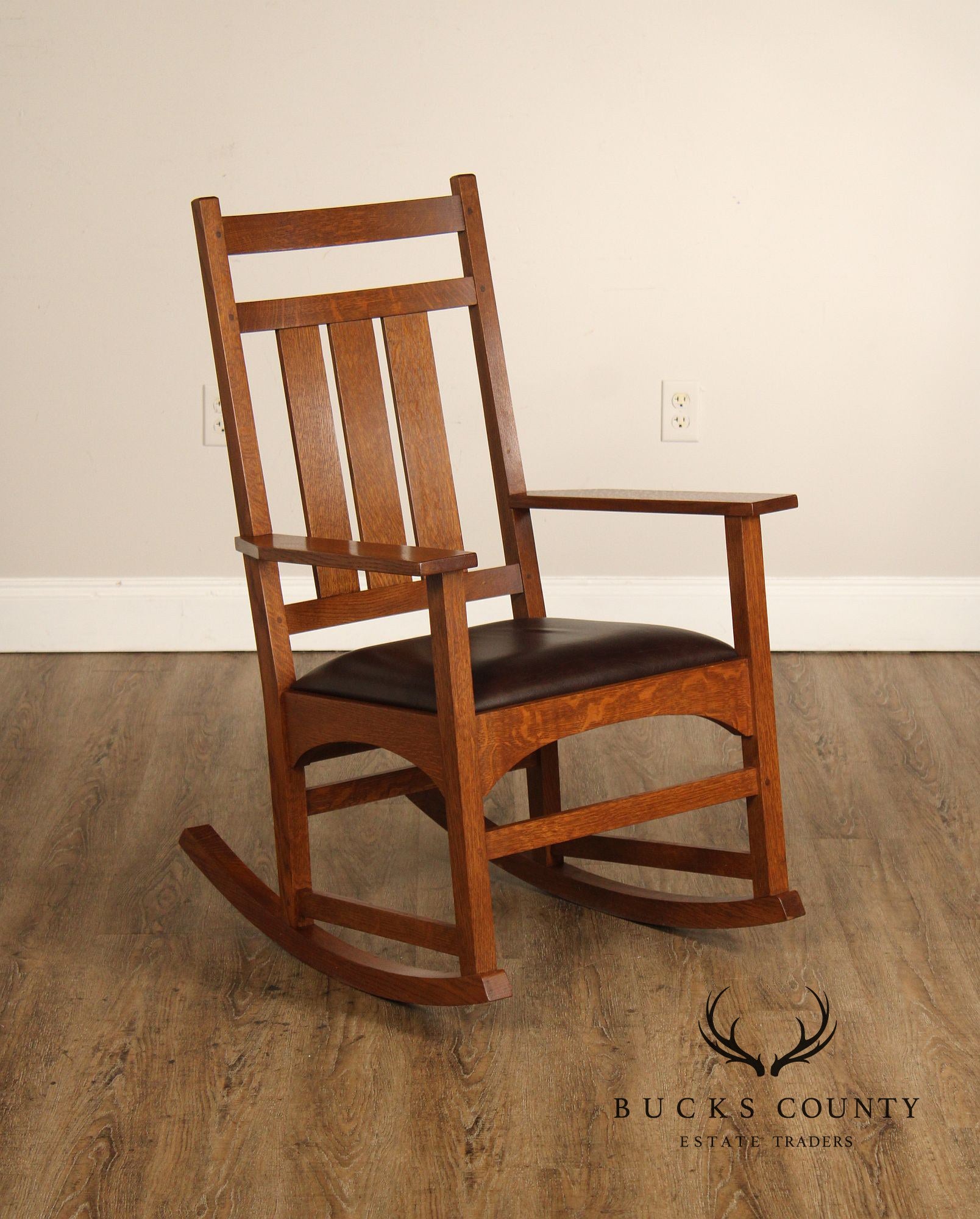 Stickley Mission Collection Harvey Ellis Oak Rocking Chair