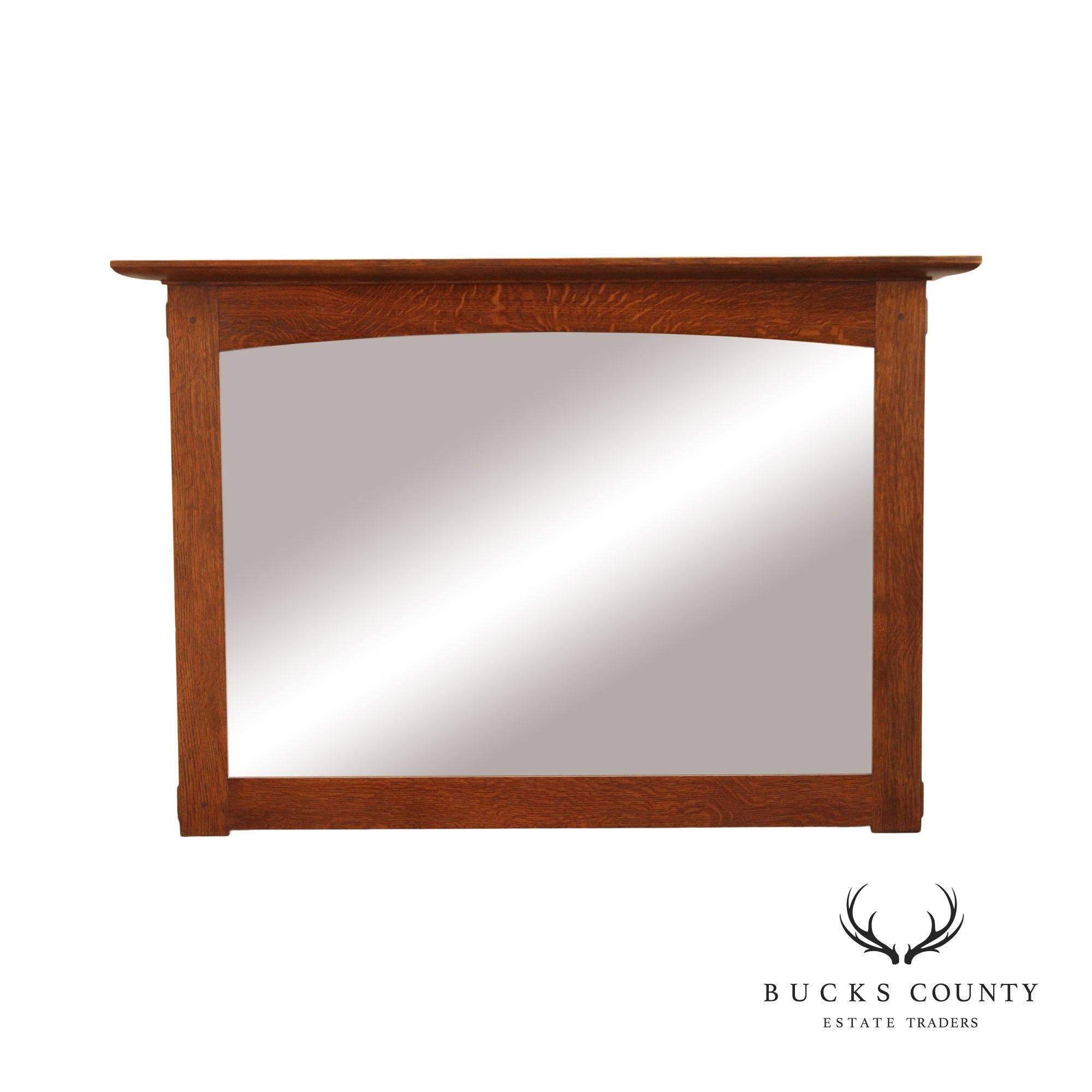 Stickley Mission Collection Oak Wall Mirror