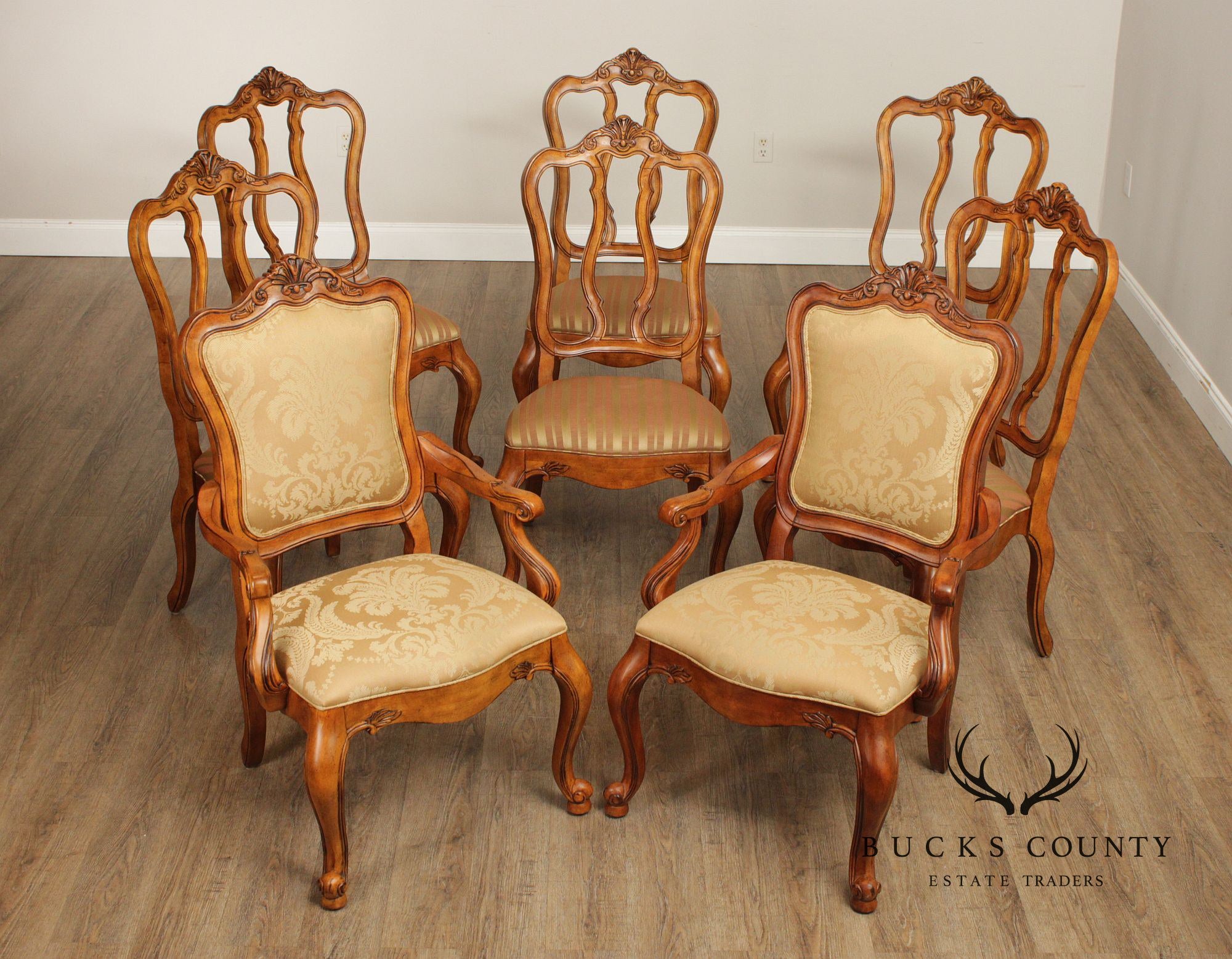 Ethan Allen 'Tuscany' Set of Eight Dining Chairs