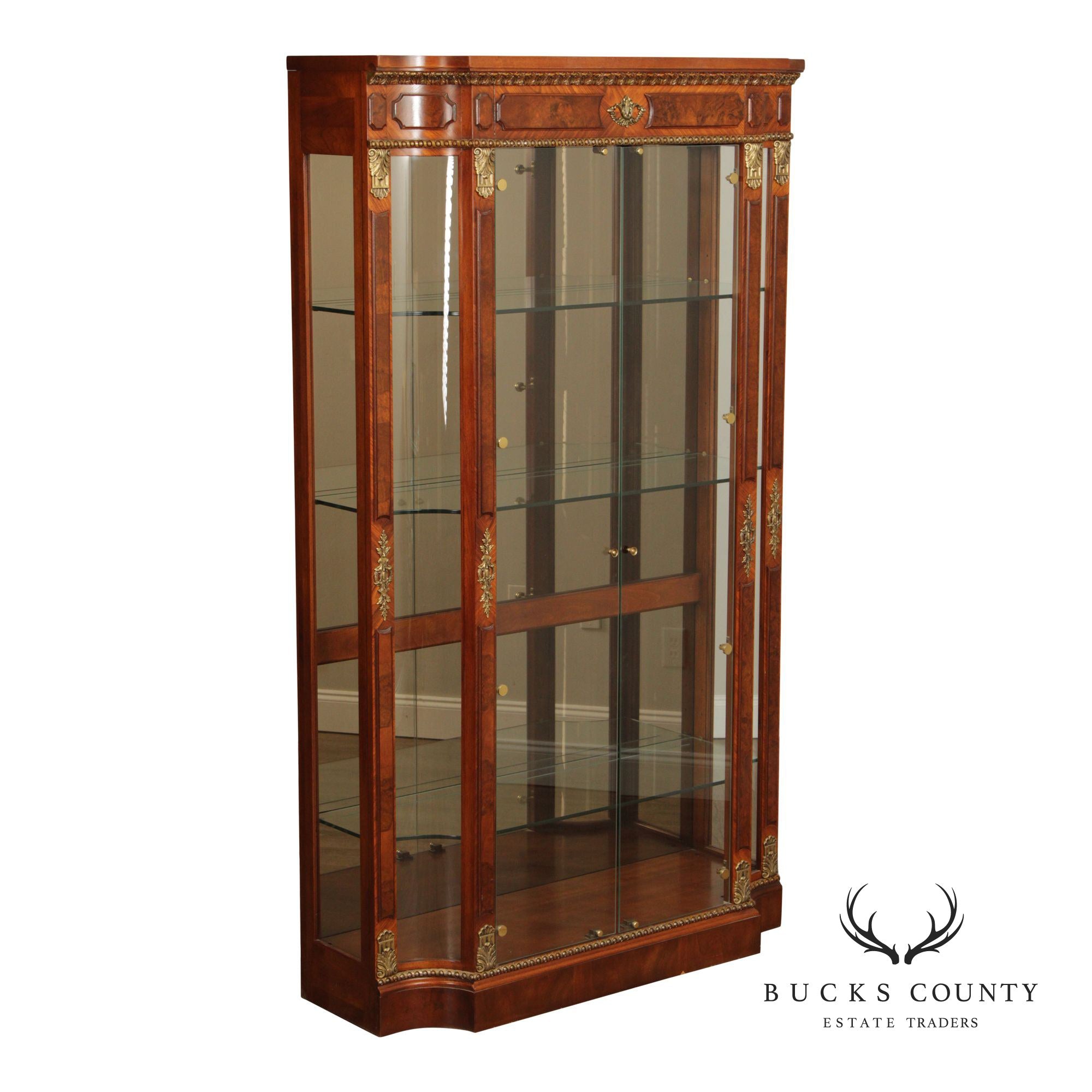 Henredon 'Grand Provenance' Walnut Display Cabinet