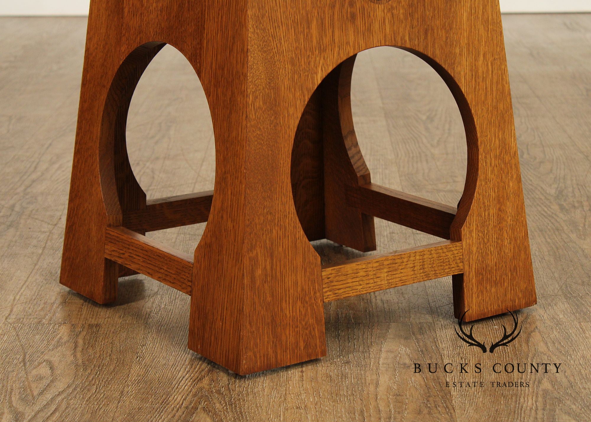 Stickley Mission Collection Oak Roycroft Tabouret