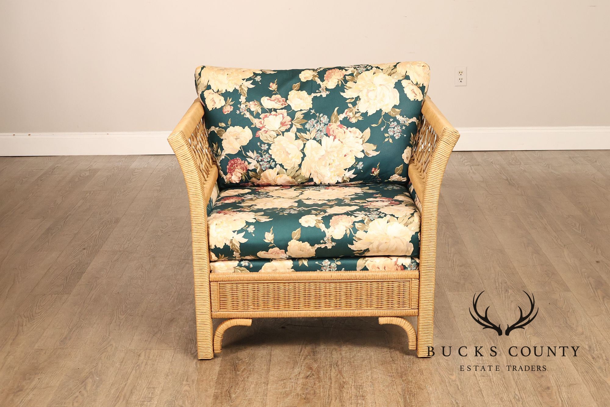 Lexington Henry Link  Furniture Wicker Upholstered Lounge Chair