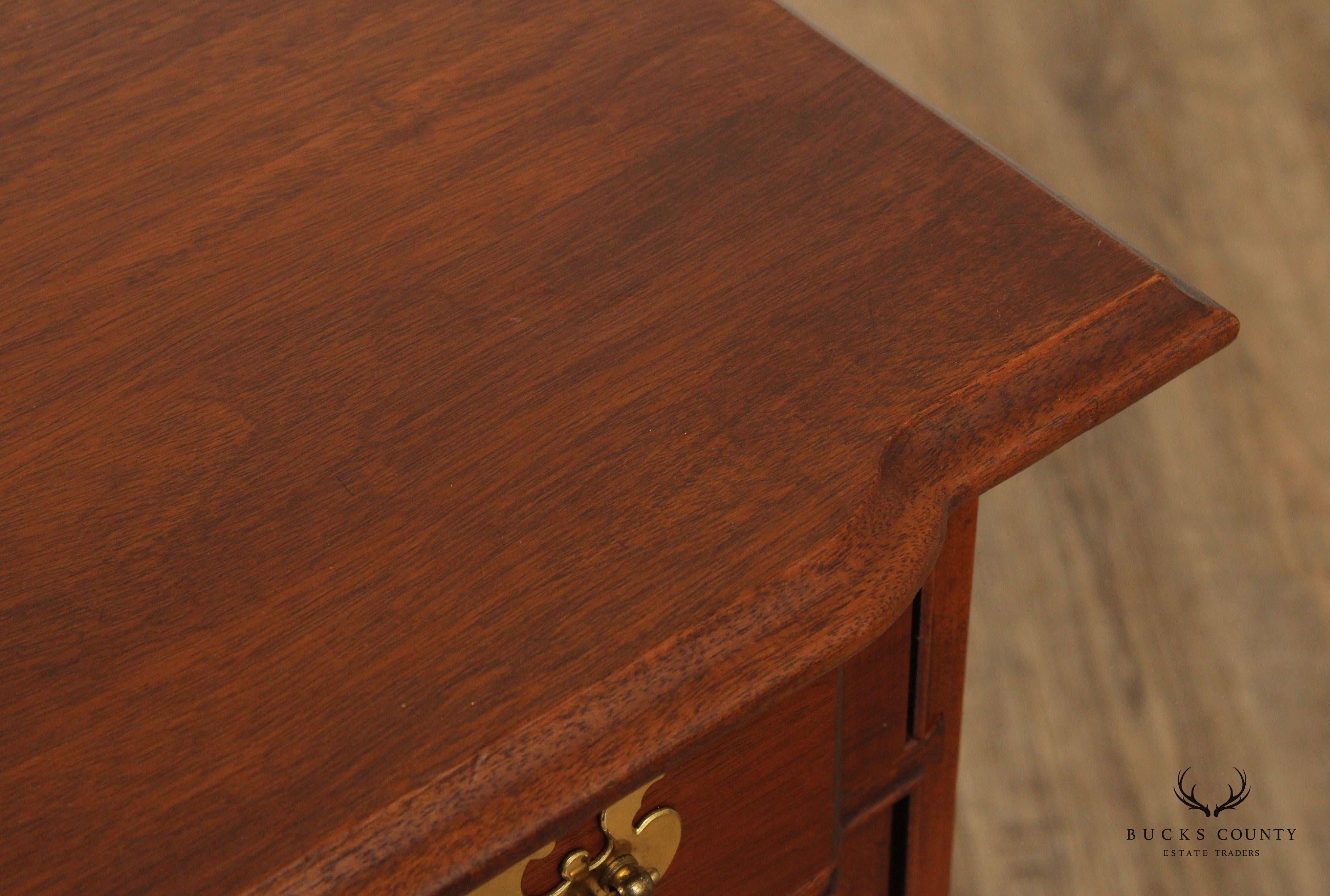 Chippendale Style Custom Crafted Mahogany Blockfront Chest