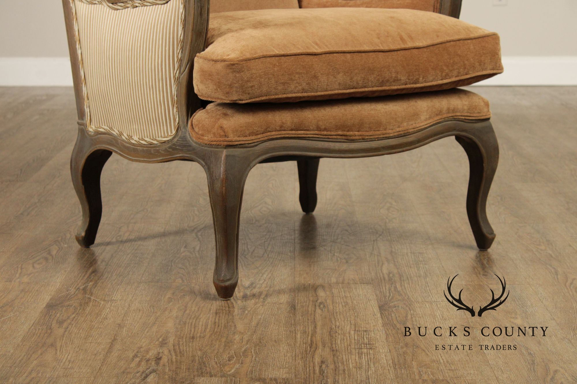 Restoration Hardware French Louis XV Style Marseilles Pair Of Bergere Chairs