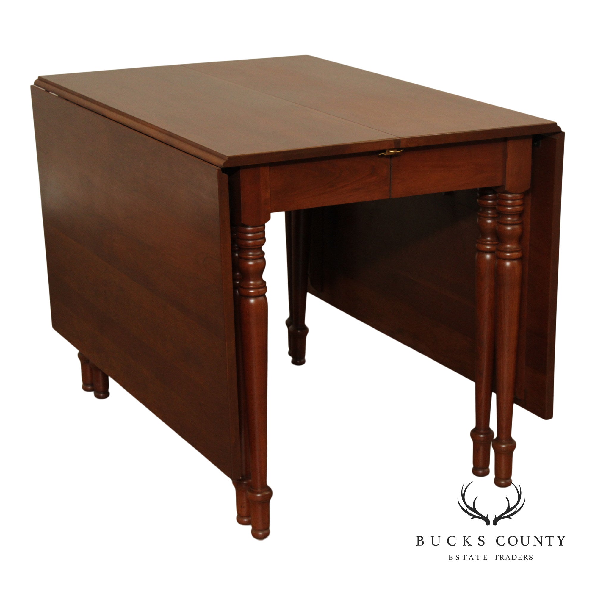 Harden Sheraton Style Drop Leaf Expandable Cherry Dining Table