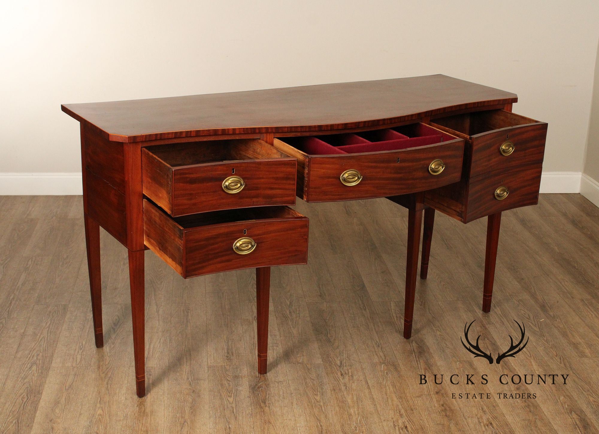 Antique American Hepplewhite Mahogany Sideboard