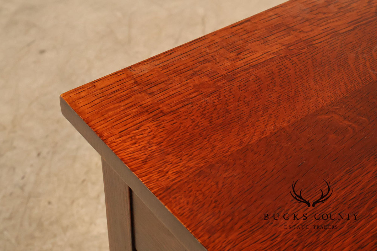 Stickley Mission Collection Oak Spindle Writing Desk