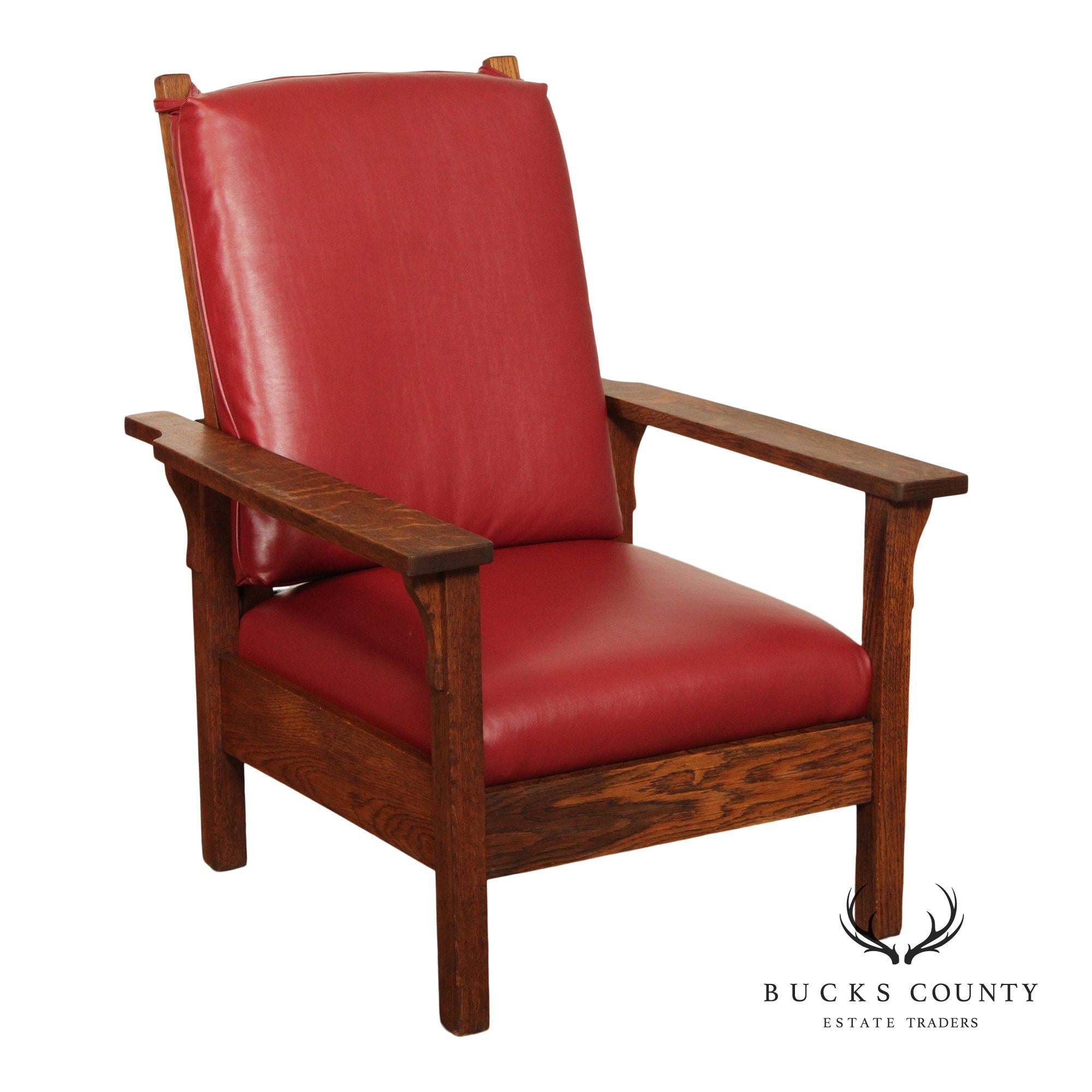 Gustav Stickley Antique Mission Oak Morris Chair